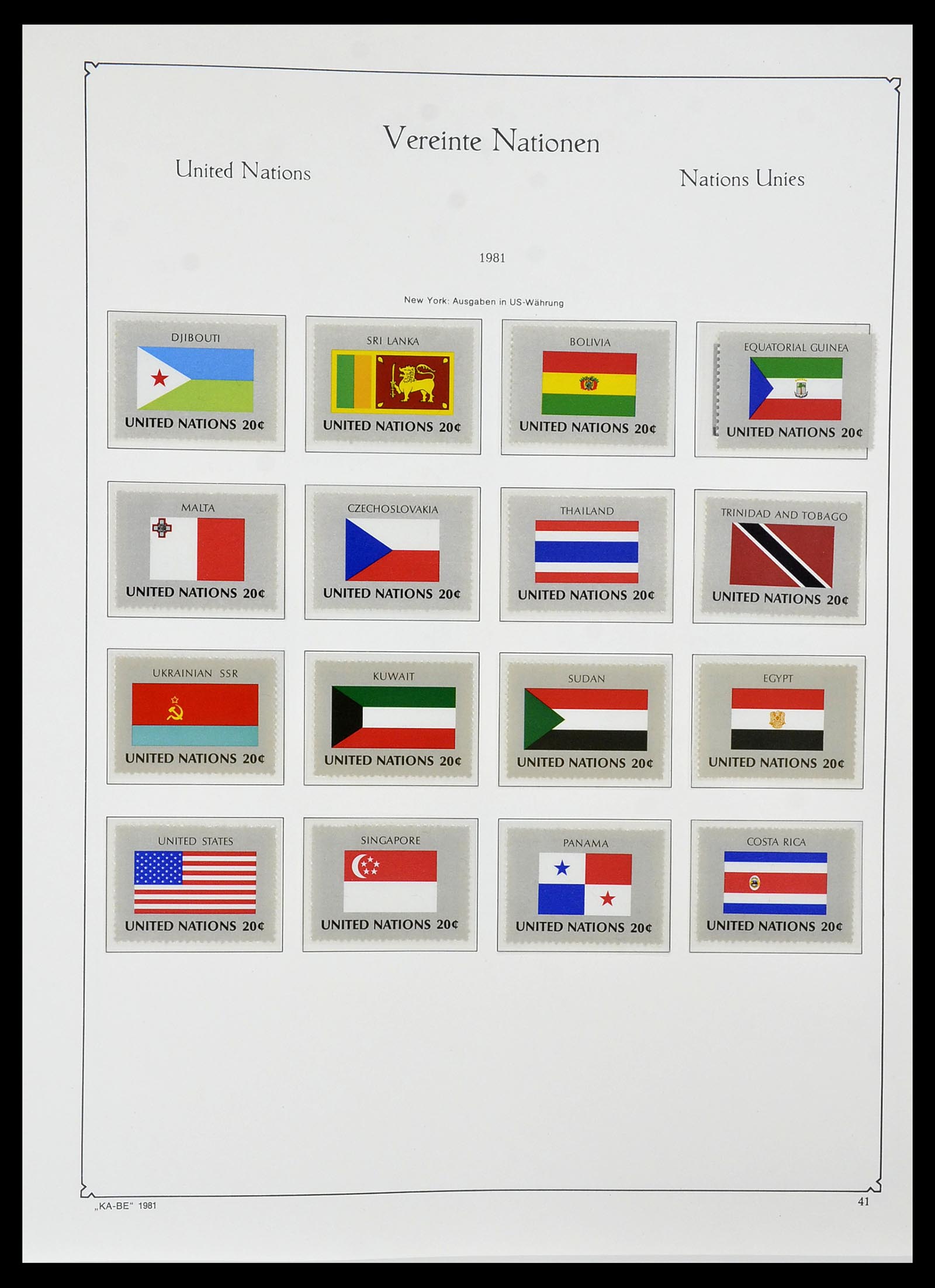 34023 017 - Stamp collection 34023 United Nations New York 1970-2018!