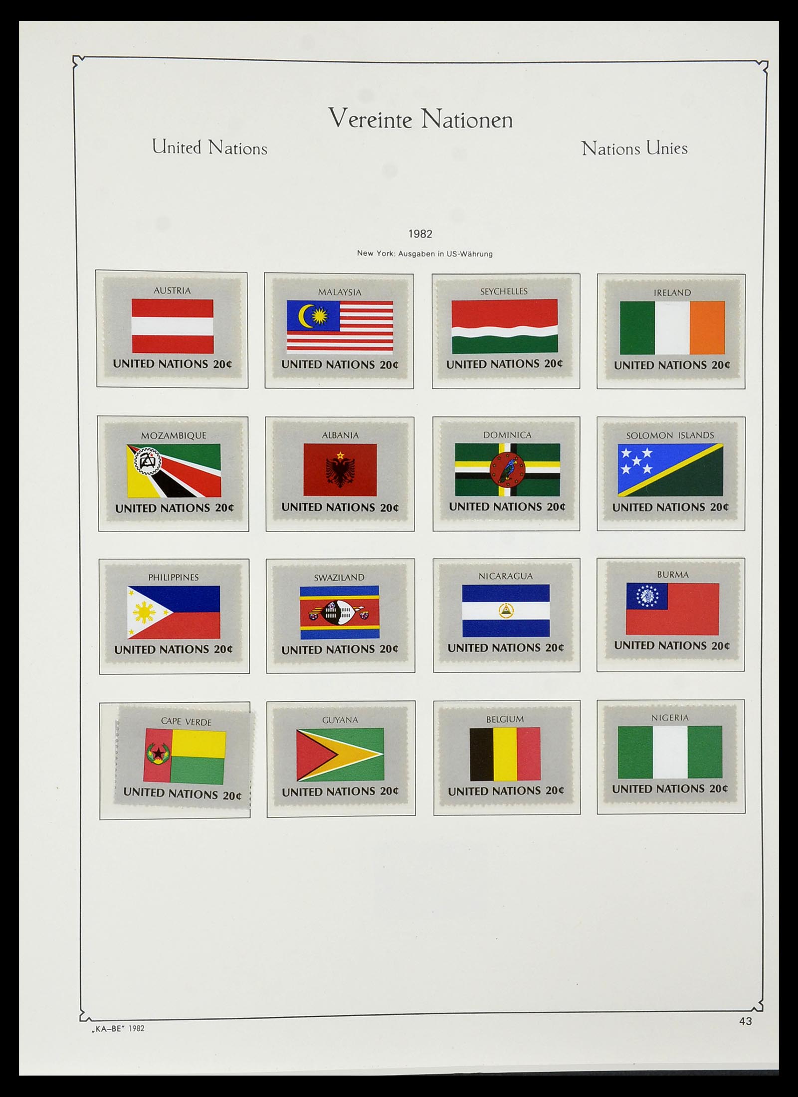 34023 019 - Stamp collection 34023 United Nations New York 1970-2018!