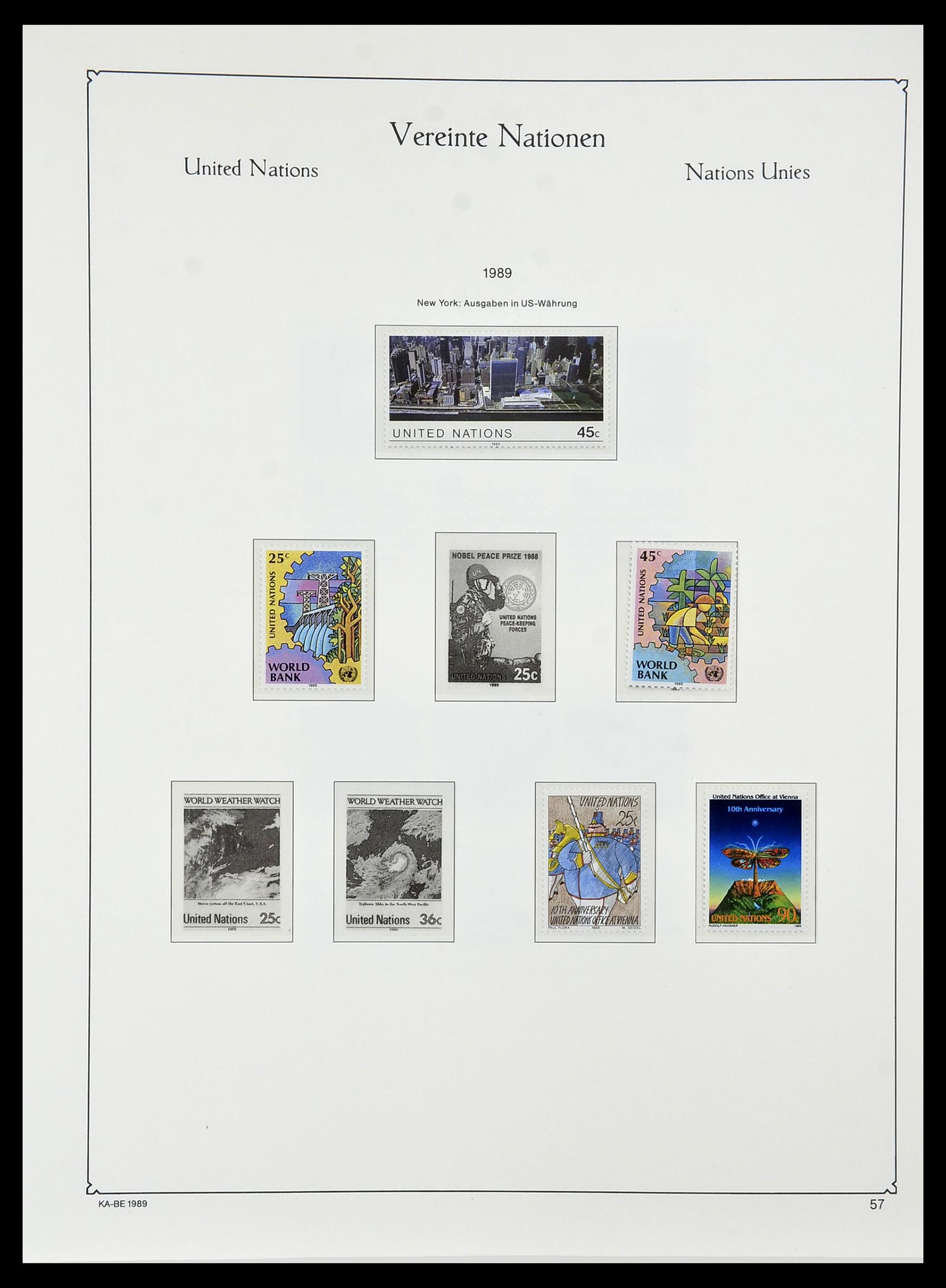 34023 032 - Stamp collection 34023 United Nations New York 1970-2018!