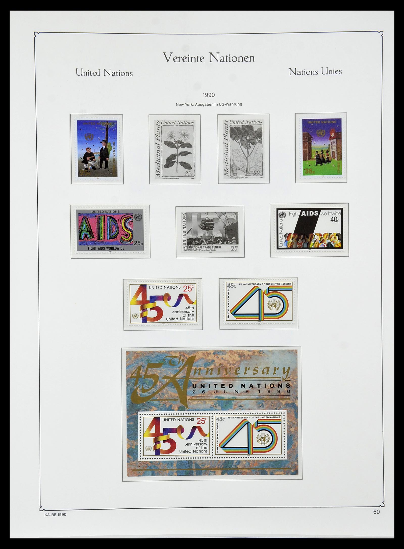 34023 034 - Postzegelverzameling 34023 Verenigde Naties New York 1970-2018!