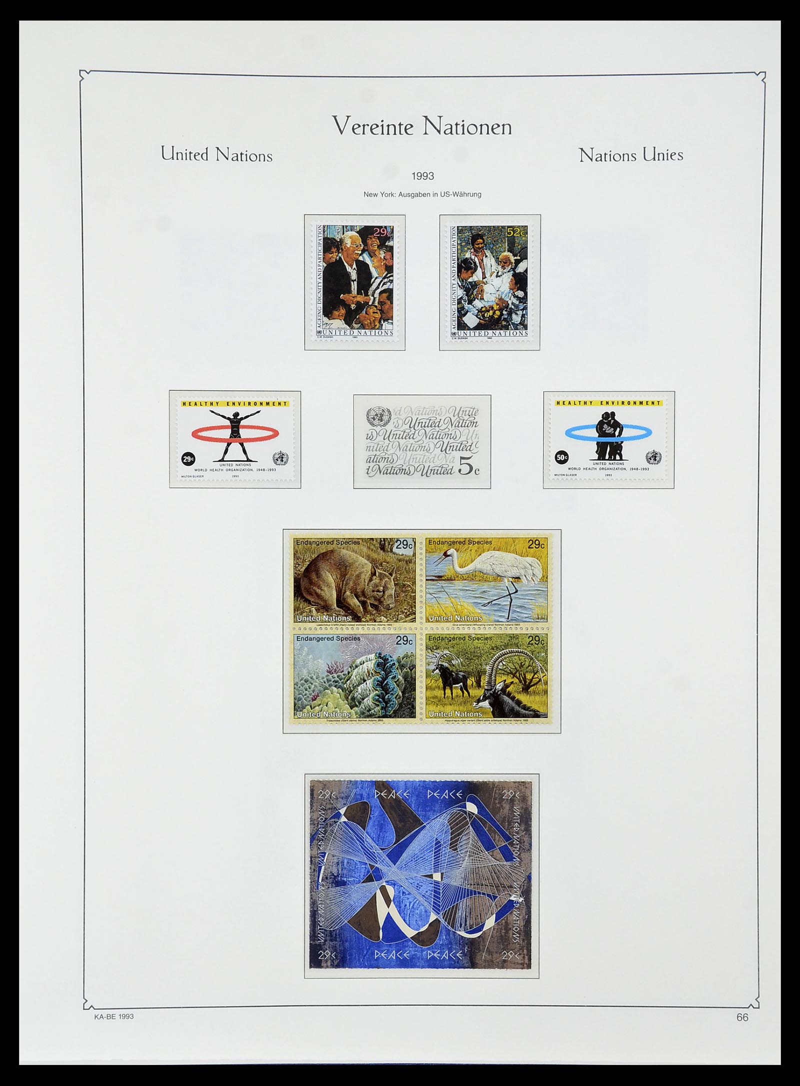 34023 046 - Stamp collection 34023 United Nations New York 1970-2018!