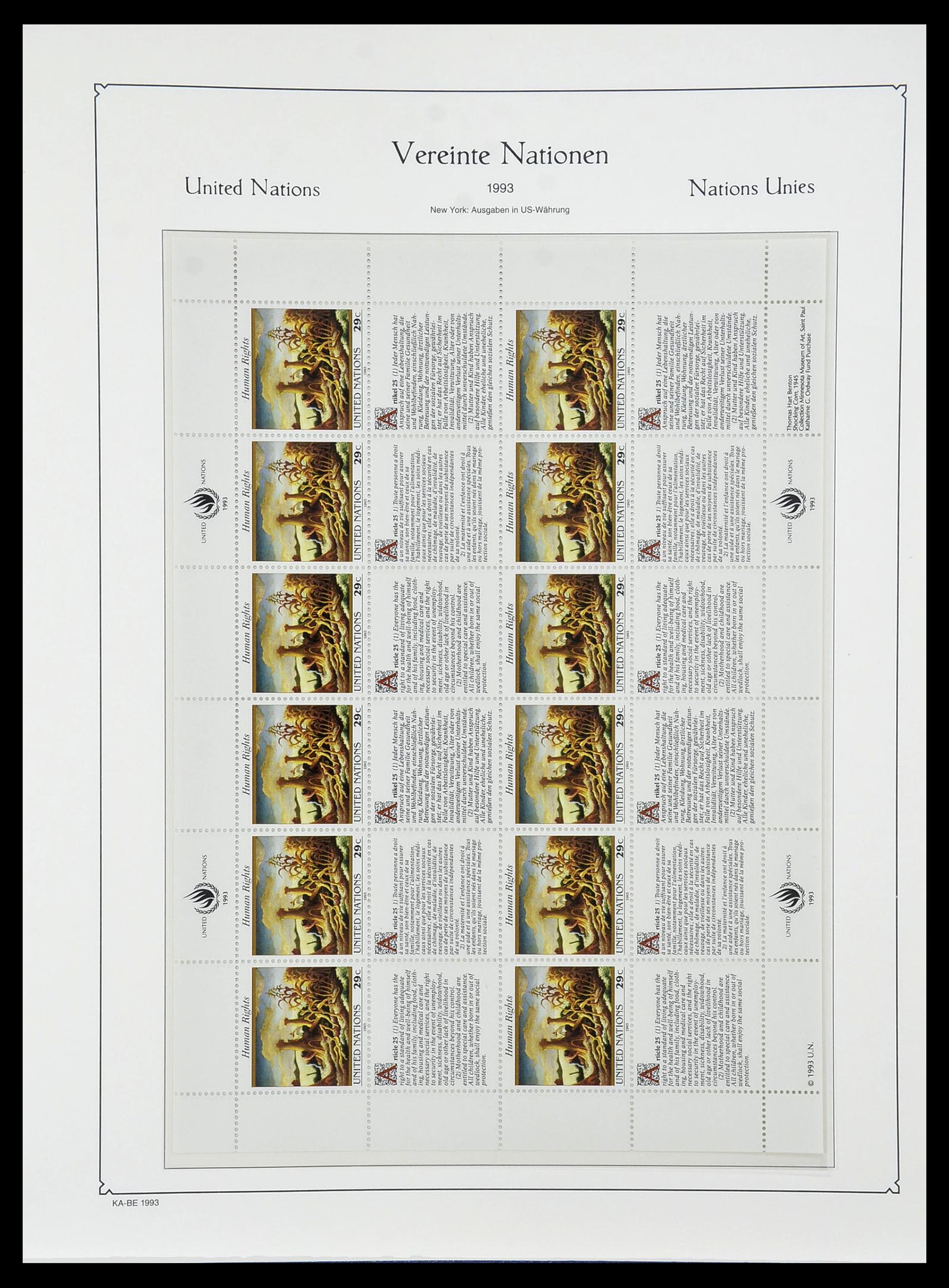 34023 048 - Postzegelverzameling 34023 Verenigde Naties New York 1970-2018!