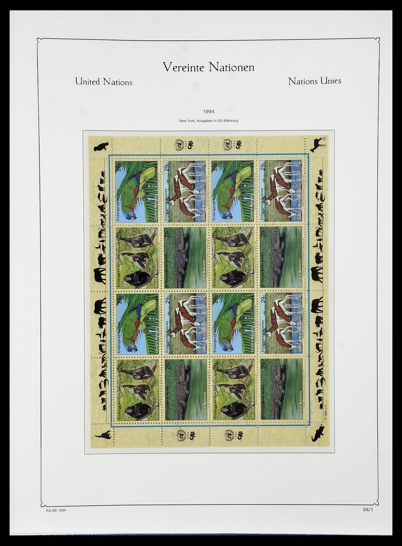 34023 052 - Postzegelverzameling 34023 Verenigde Naties New York 1970-2018!
