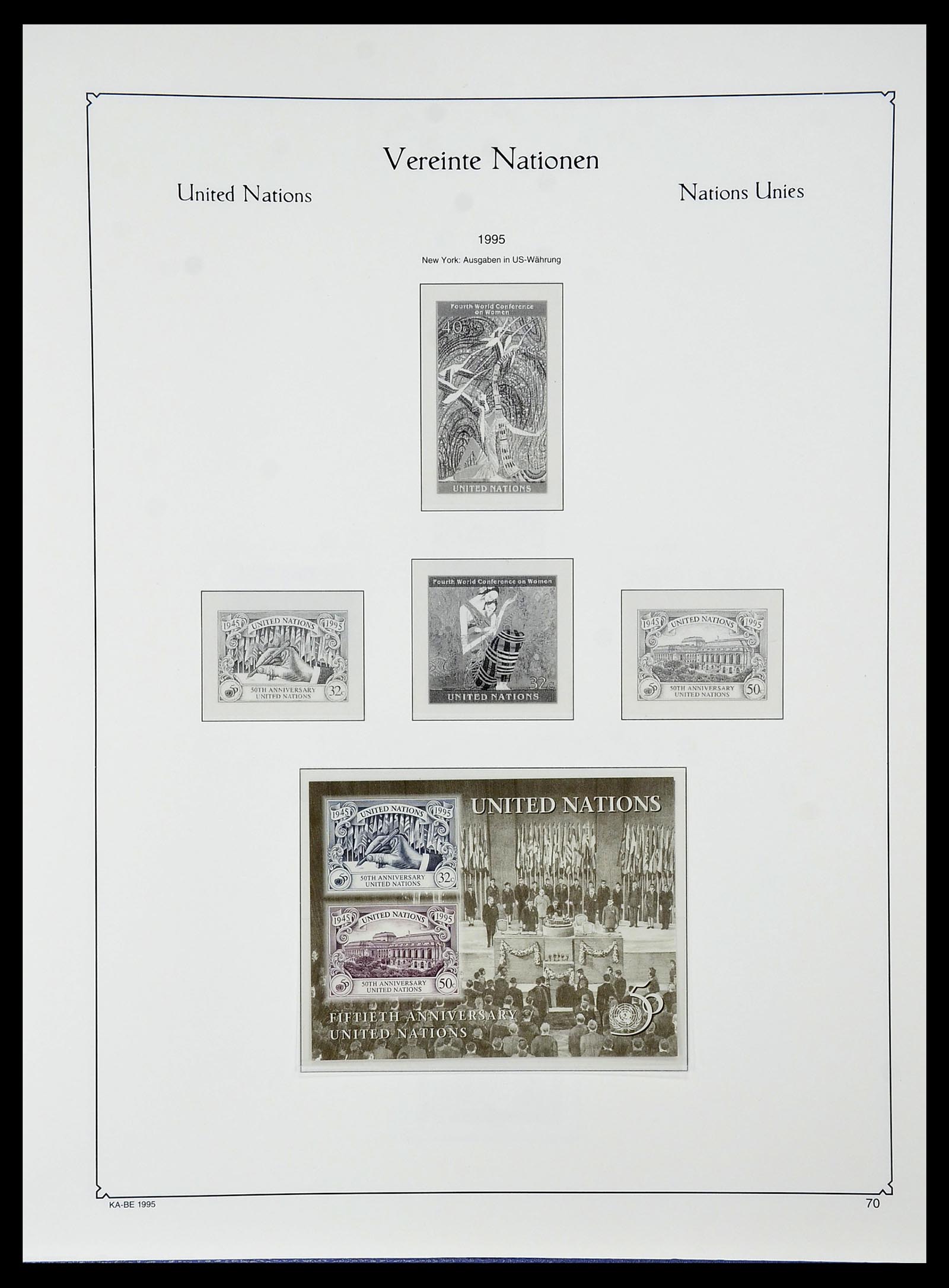 34023 054 - Postzegelverzameling 34023 Verenigde Naties New York 1970-2018!