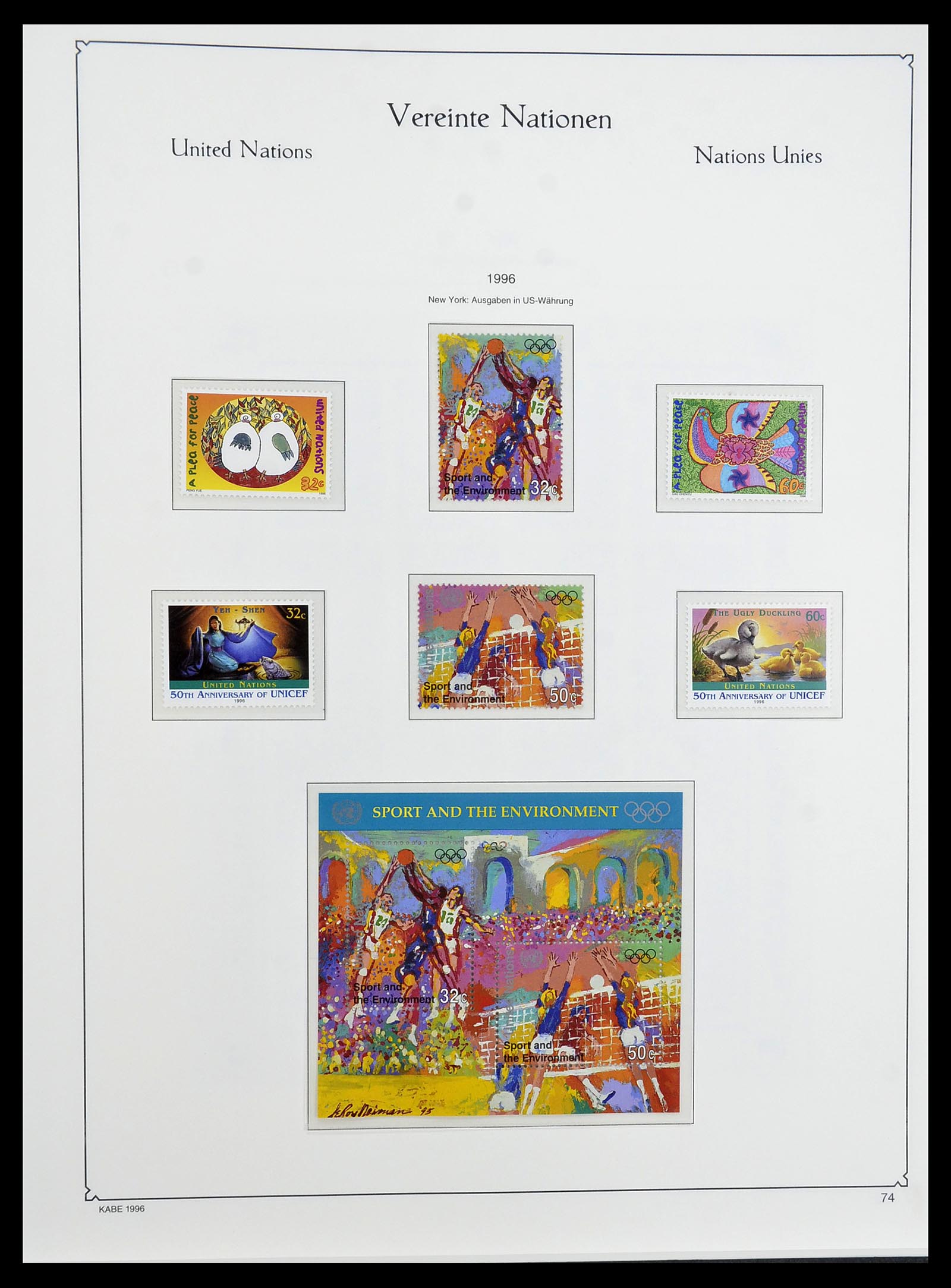 34023 057 - Postzegelverzameling 34023 Verenigde Naties New York 1970-2018!