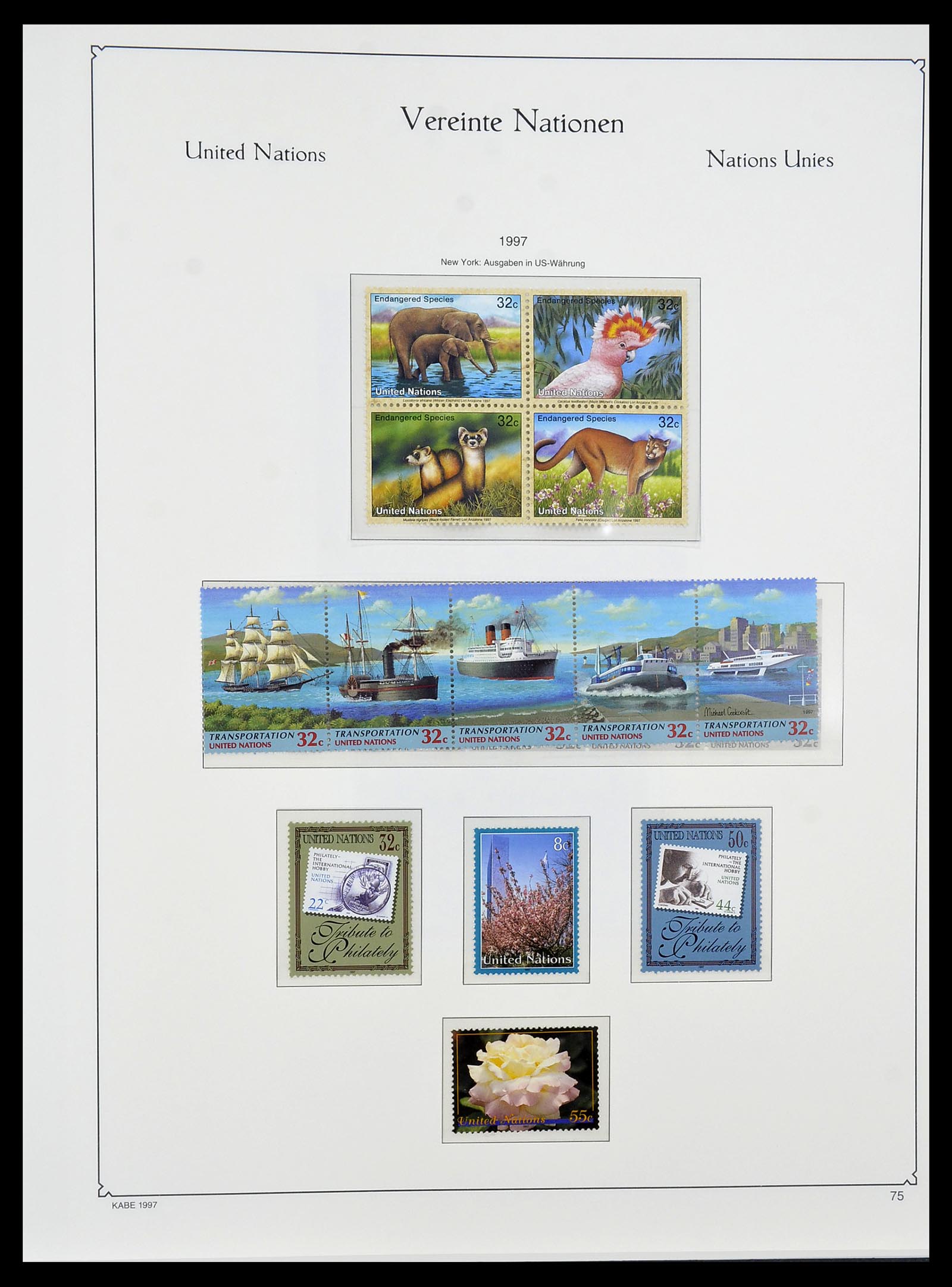 34023 060 - Postzegelverzameling 34023 Verenigde Naties New York 1970-2018!