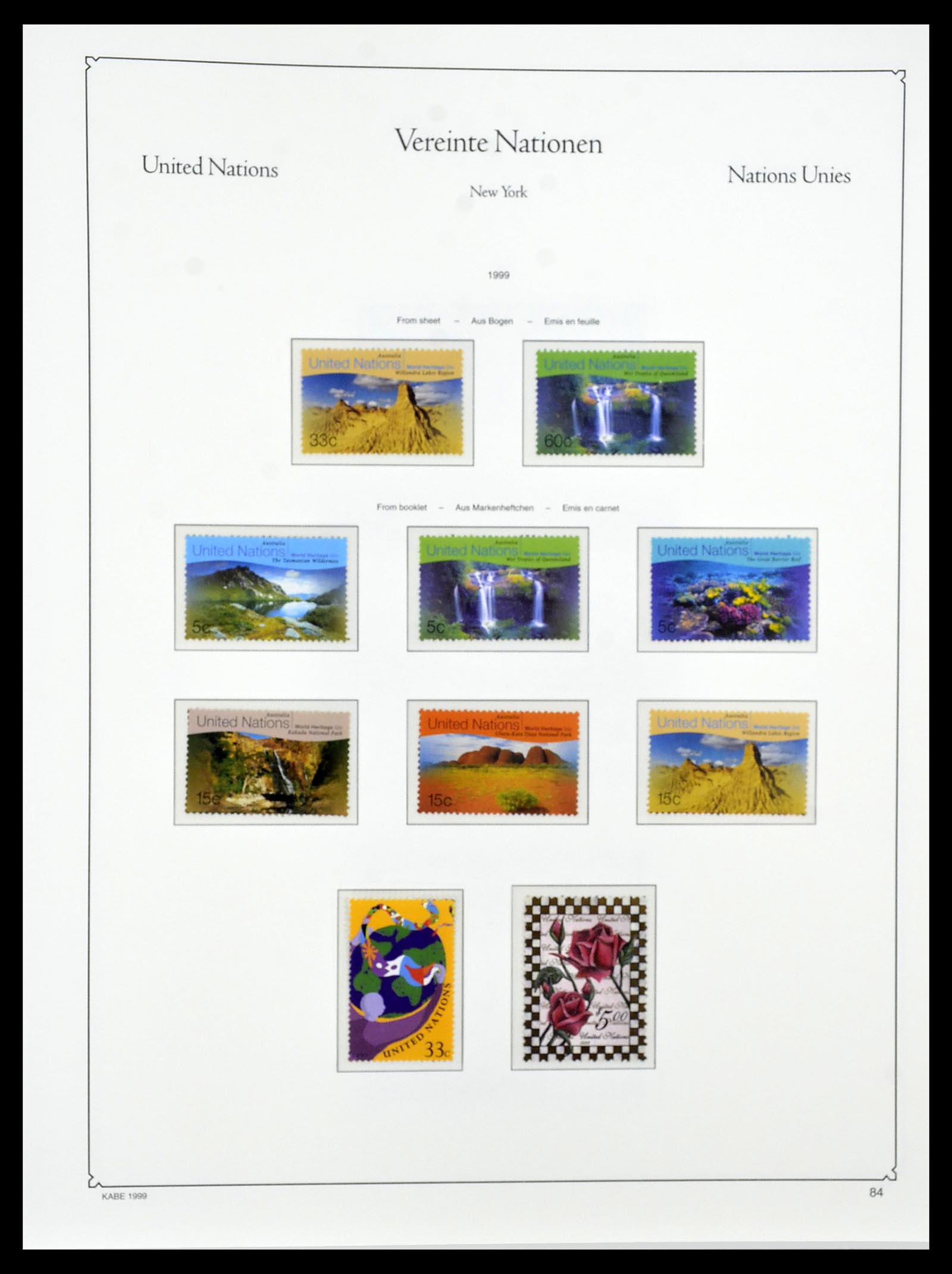 34023 070 - Postzegelverzameling 34023 Verenigde Naties New York 1970-2018!