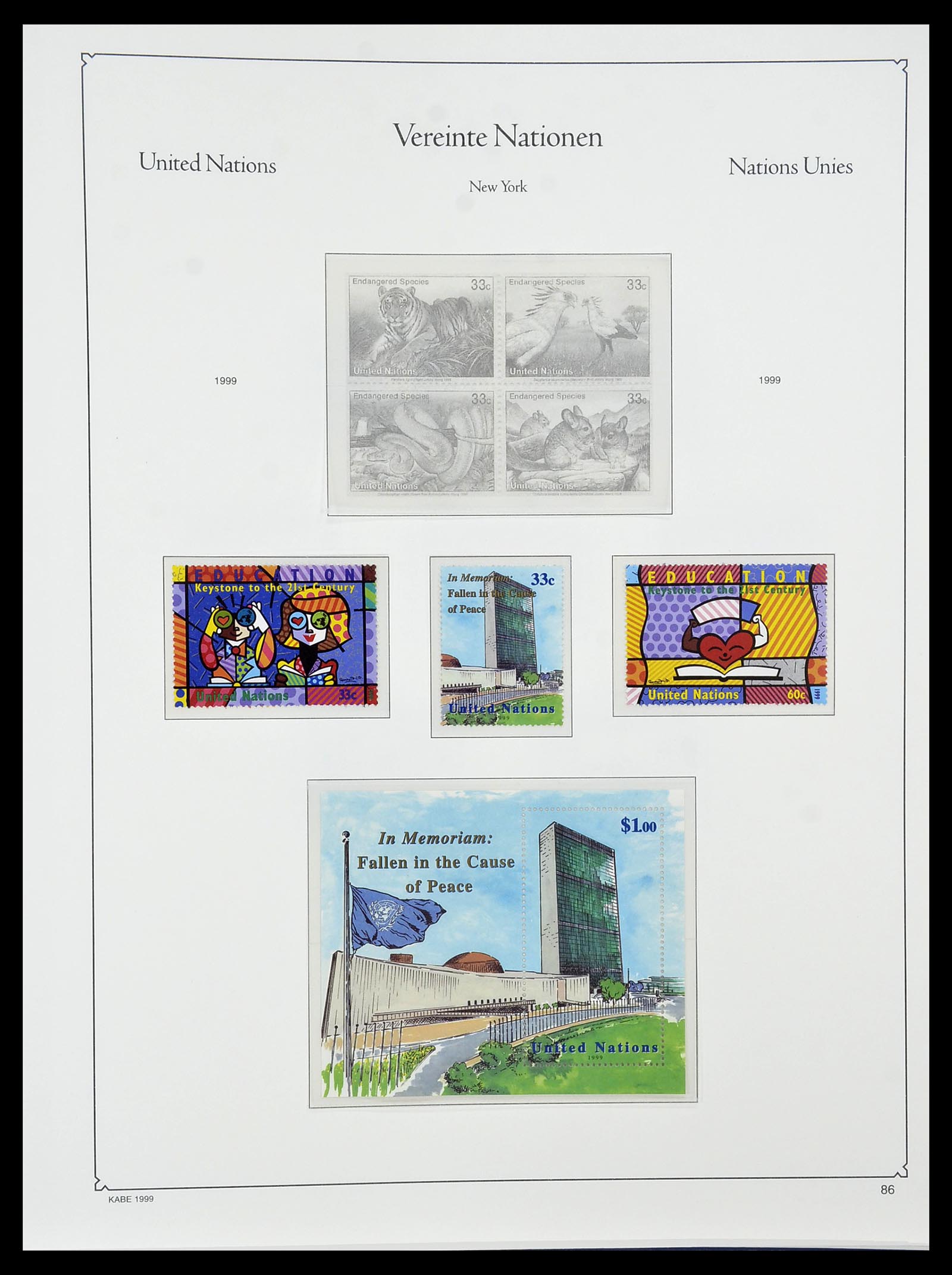 34023 072 - Postzegelverzameling 34023 Verenigde Naties New York 1970-2018!