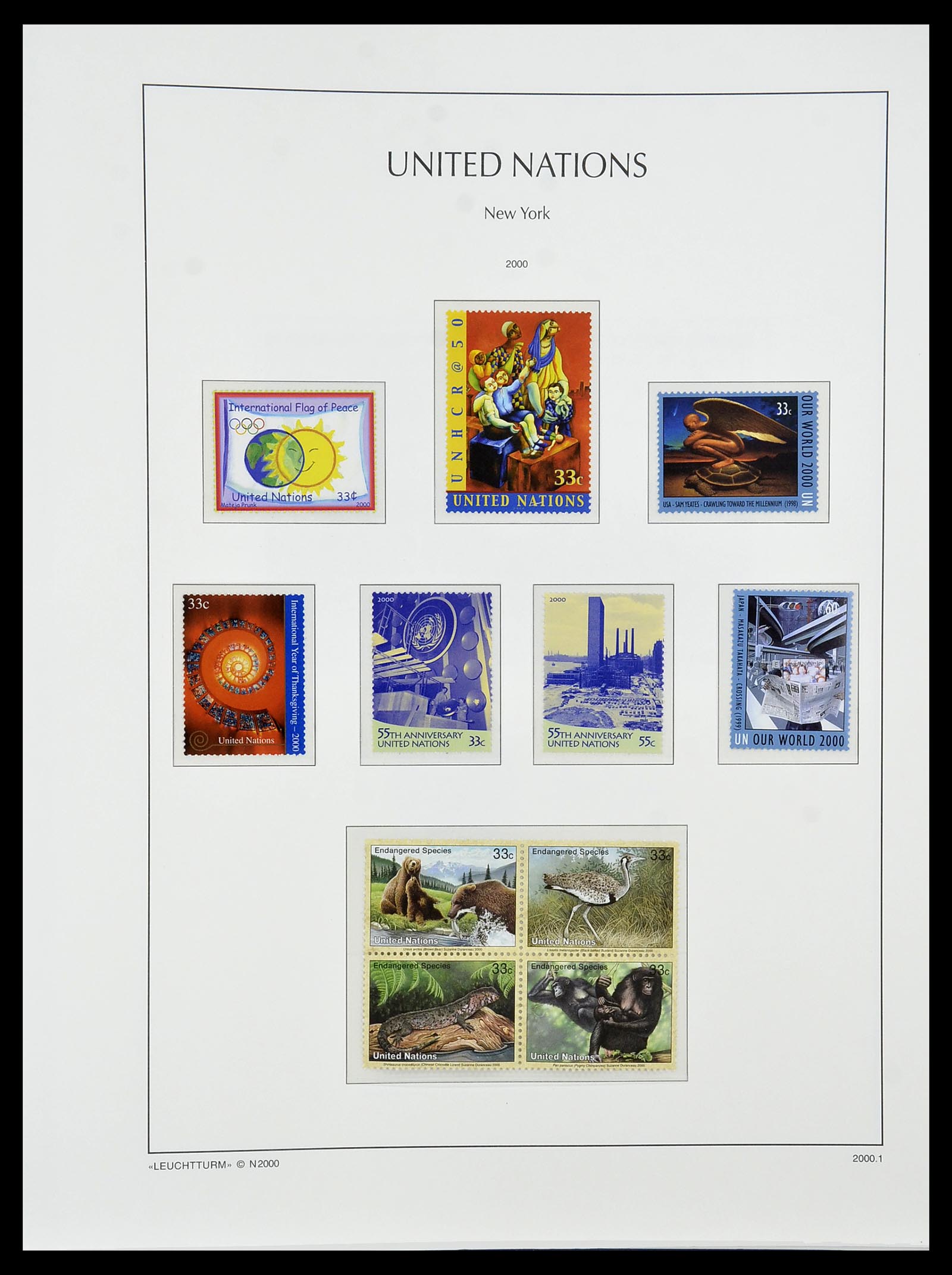 34023 078 - Postzegelverzameling 34023 Verenigde Naties New York 1970-2018!