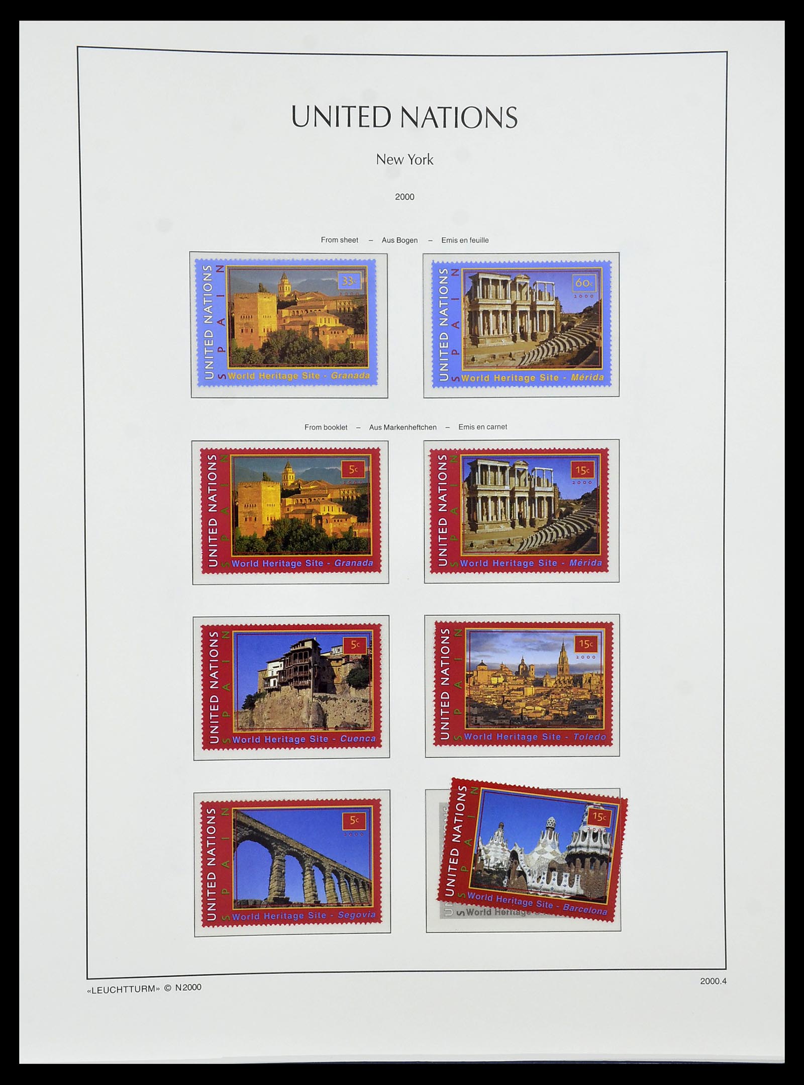 34023 082 - Postzegelverzameling 34023 Verenigde Naties New York 1970-2018!