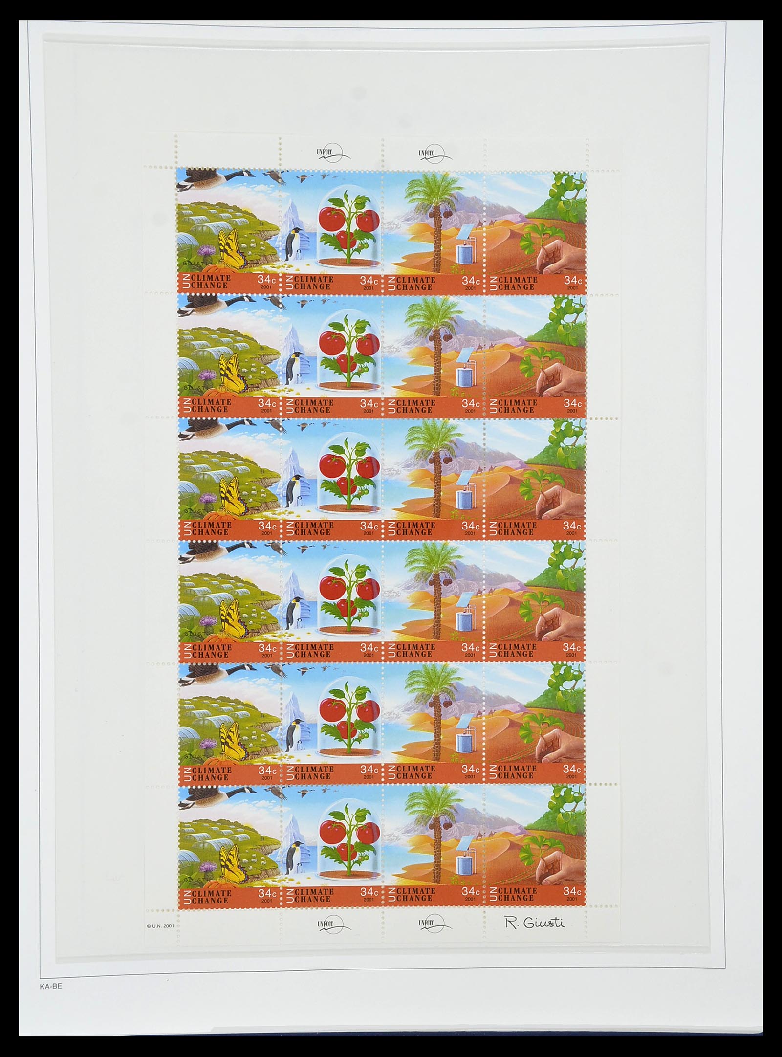 34023 084 - Postzegelverzameling 34023 Verenigde Naties New York 1970-2018!