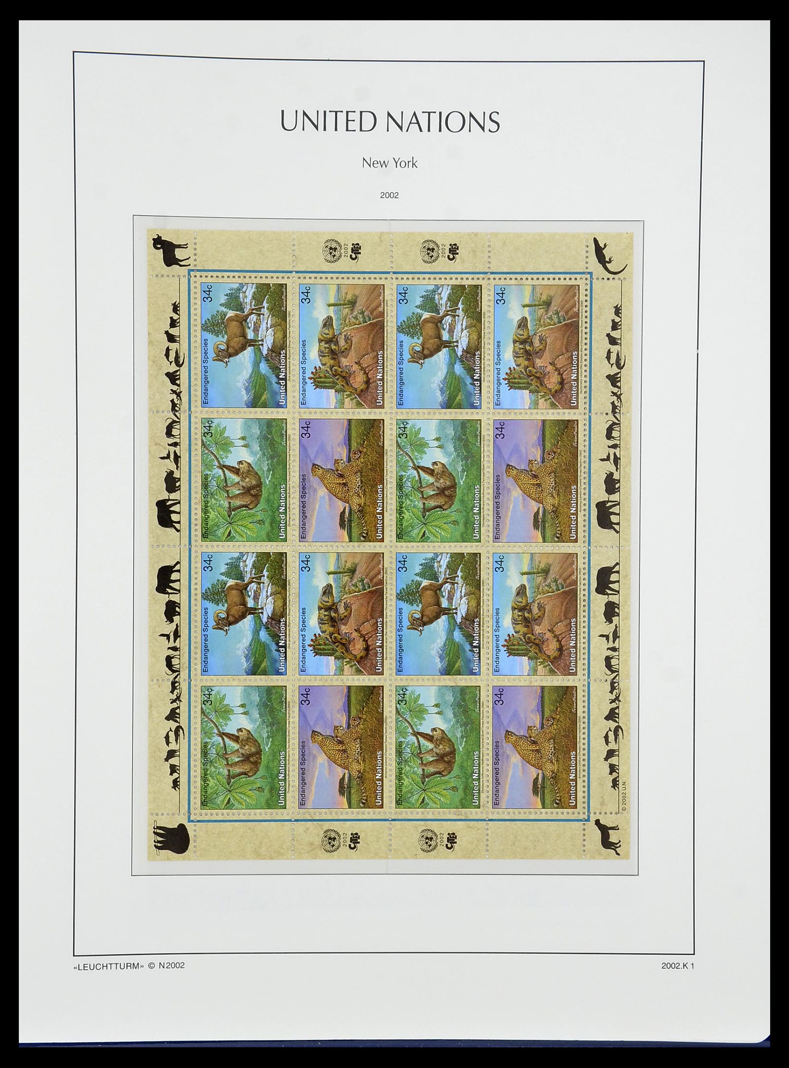 34023 091 - Postzegelverzameling 34023 Verenigde Naties New York 1970-2018!