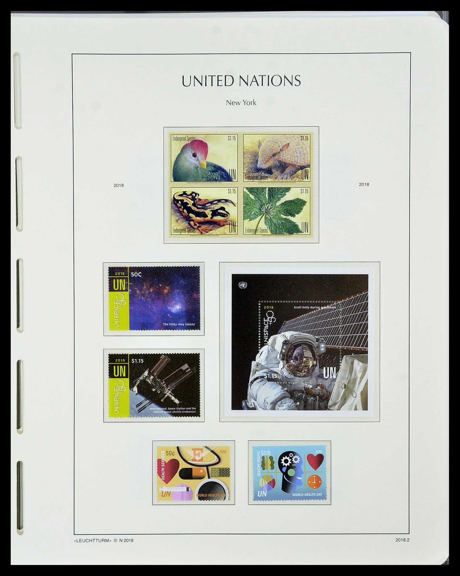 34023 189 - Stamp collection 34023 United Nations New York 1970-2018!