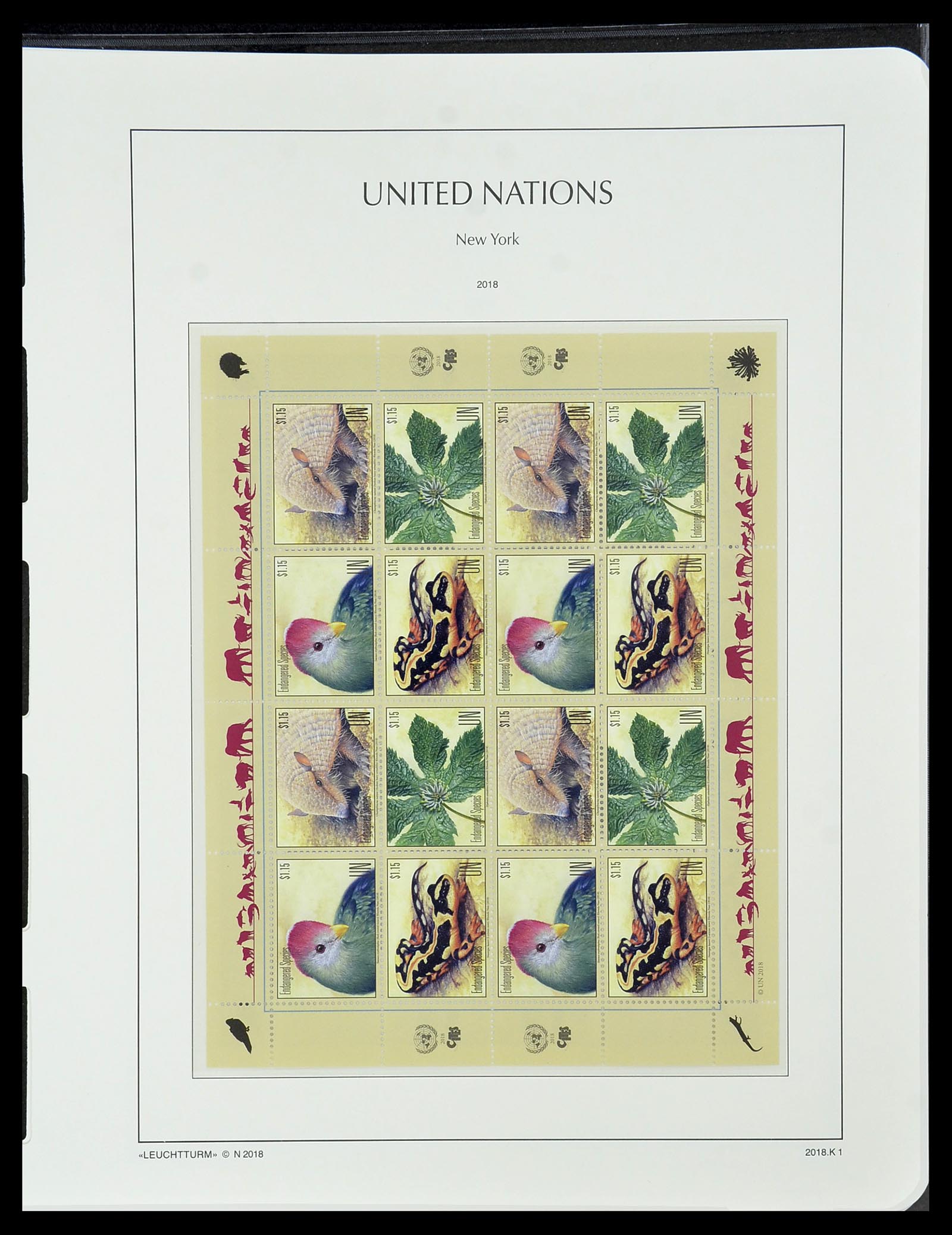 34023 195 - Stamp collection 34023 United Nations New York 1970-2018!