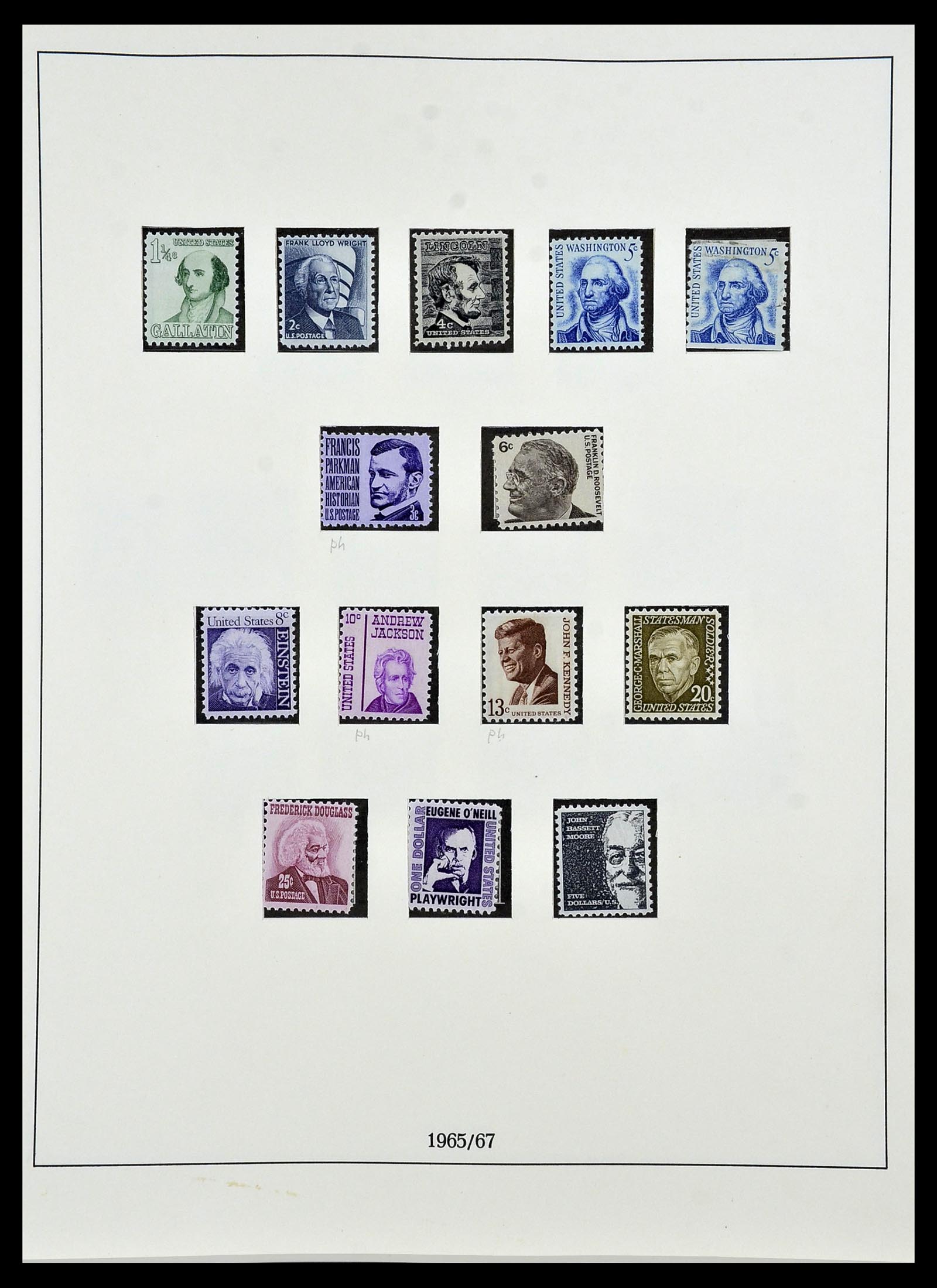 34024 032 - Stamp collection 34024 USA 1857-1995.