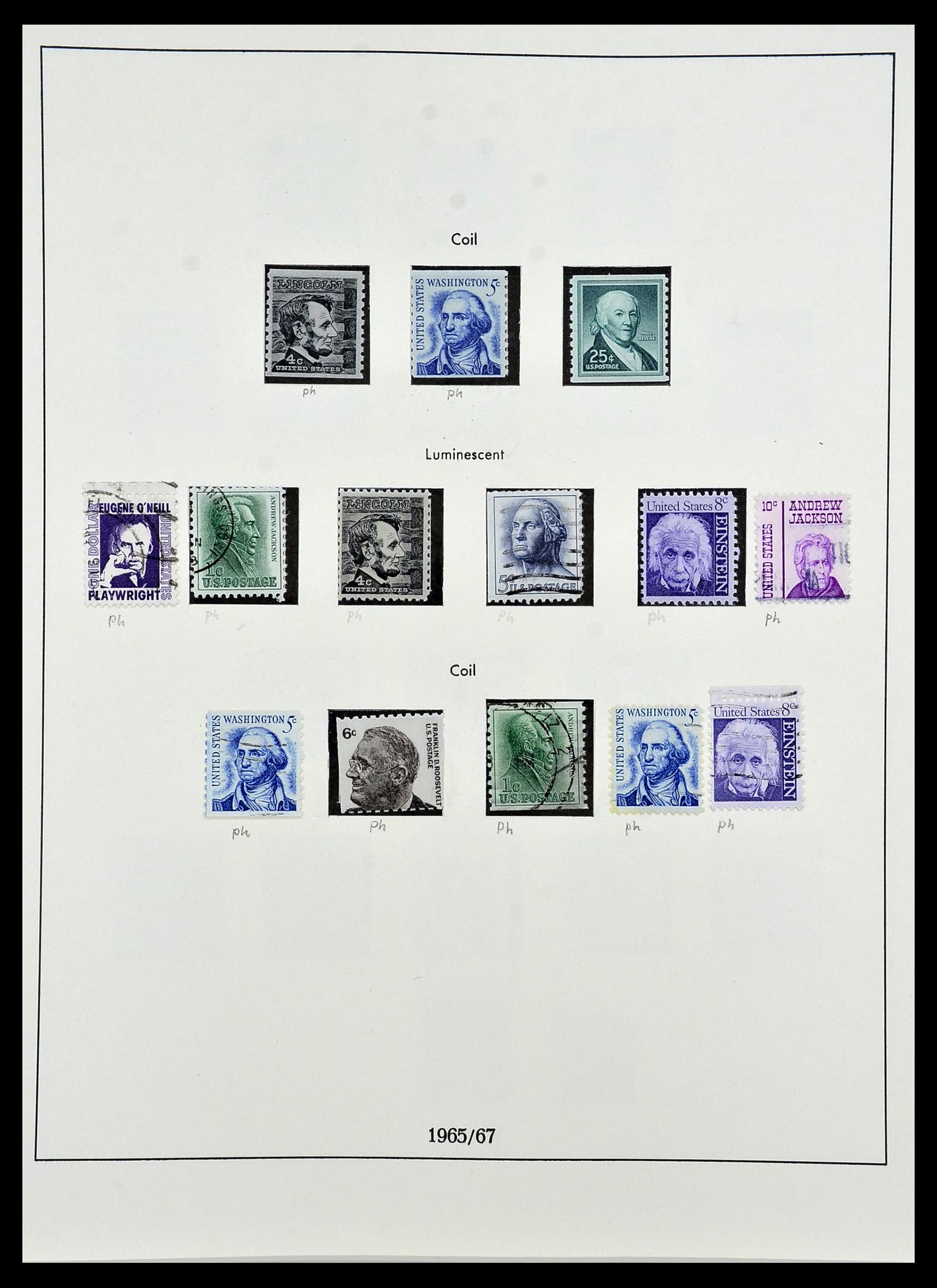 34024 033 - Stamp collection 34024 USA 1857-1995.