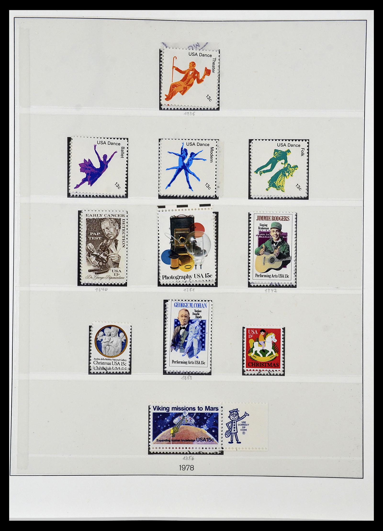 34024 053 - Postzegelverzameling 34024 USA 1857-1995.