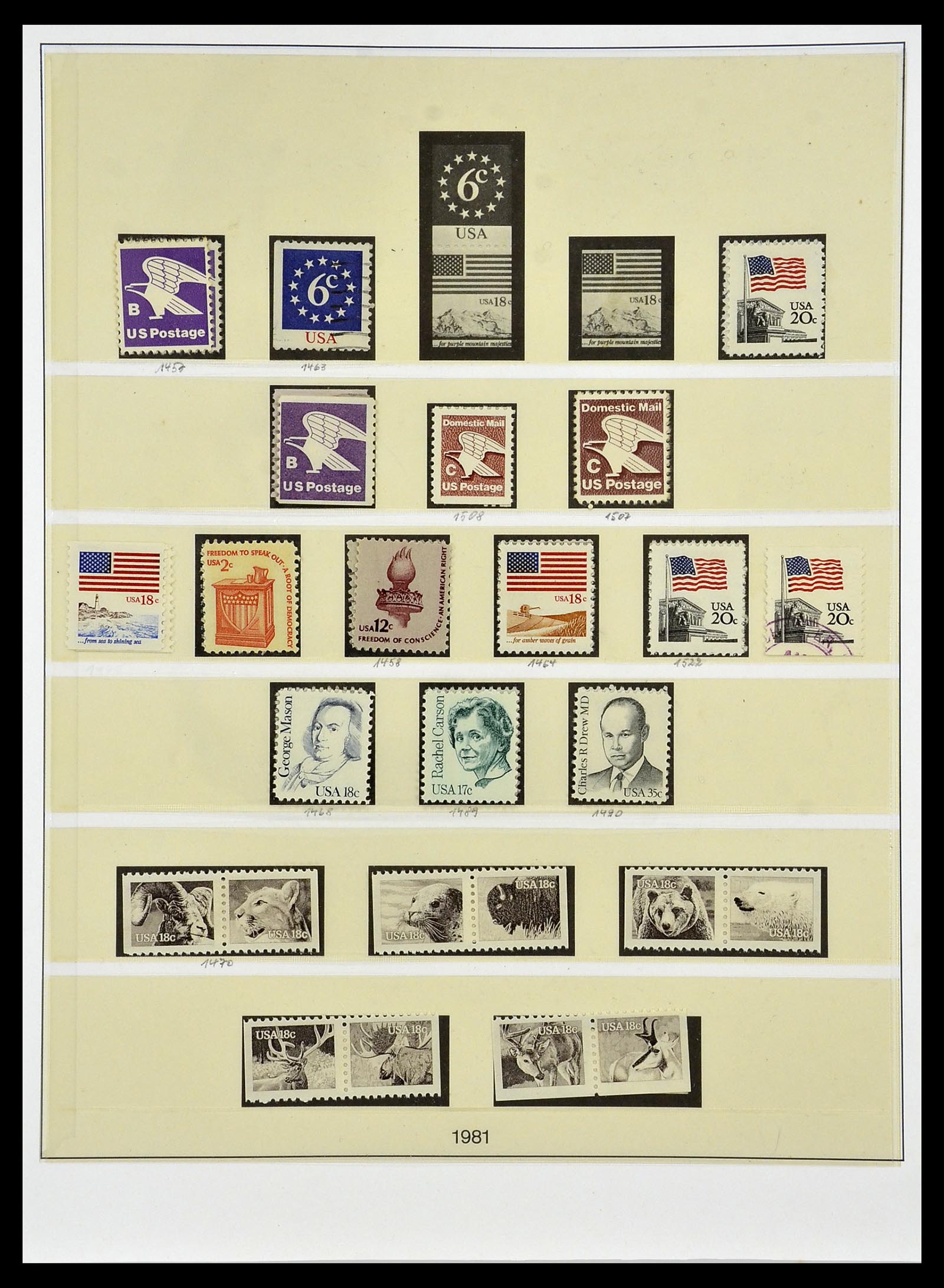34024 077 - Stamp collection 34024 USA 1857-1995.