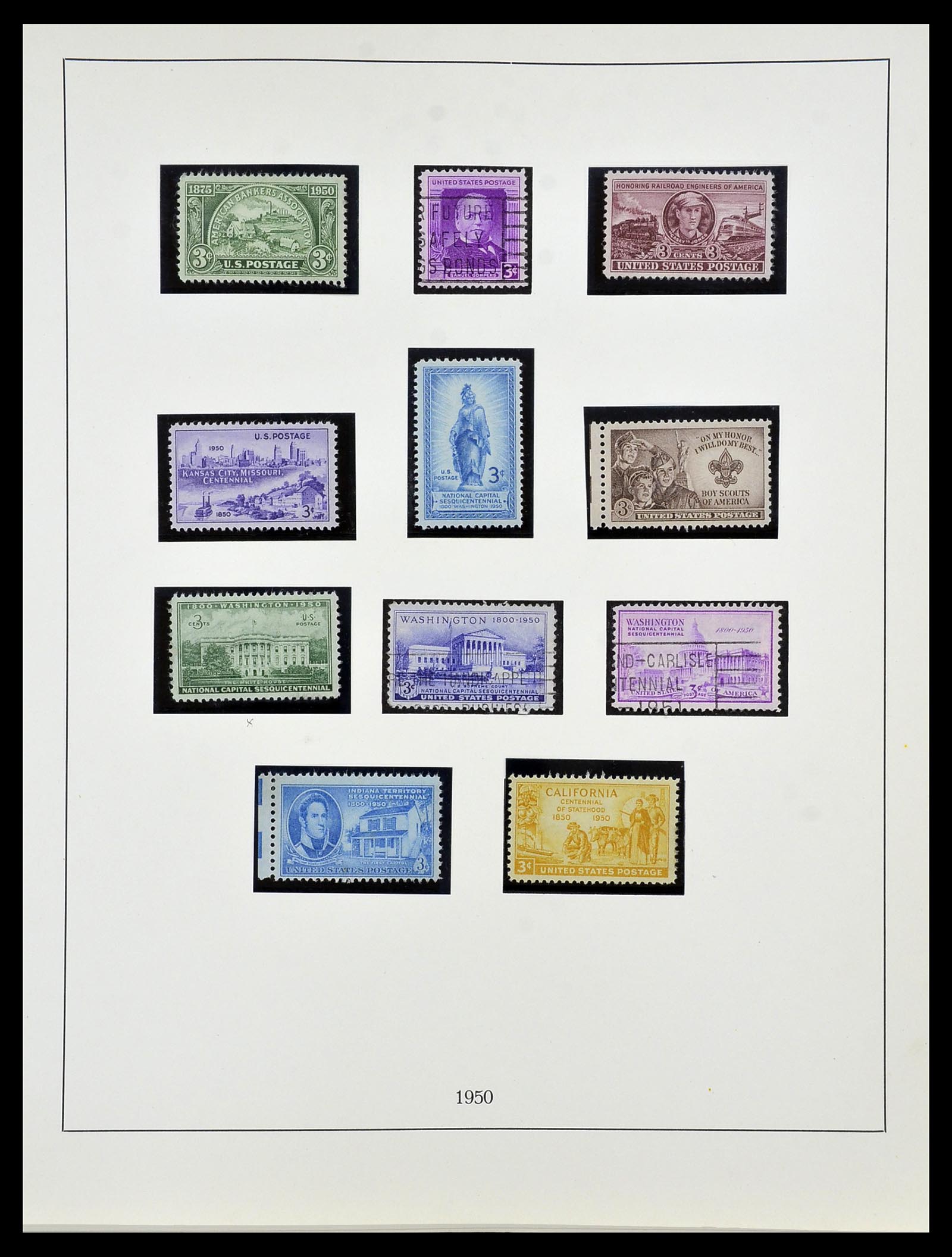 34024 122 - Postzegelverzameling 34024 USA 1857-1995.