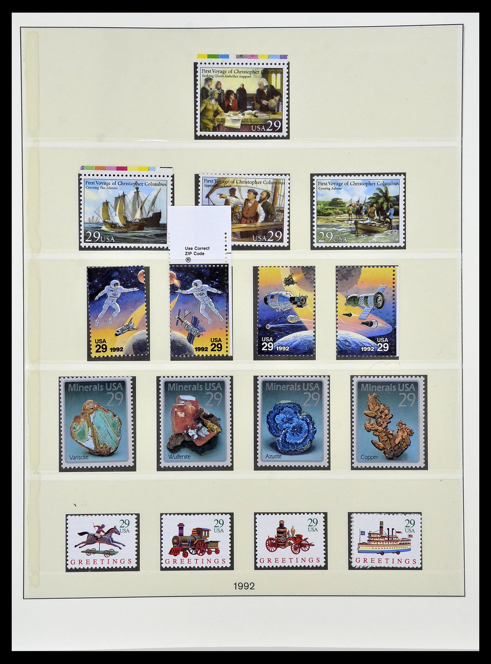 34024 332 - Stamp collection 34024 USA 1857-1995.