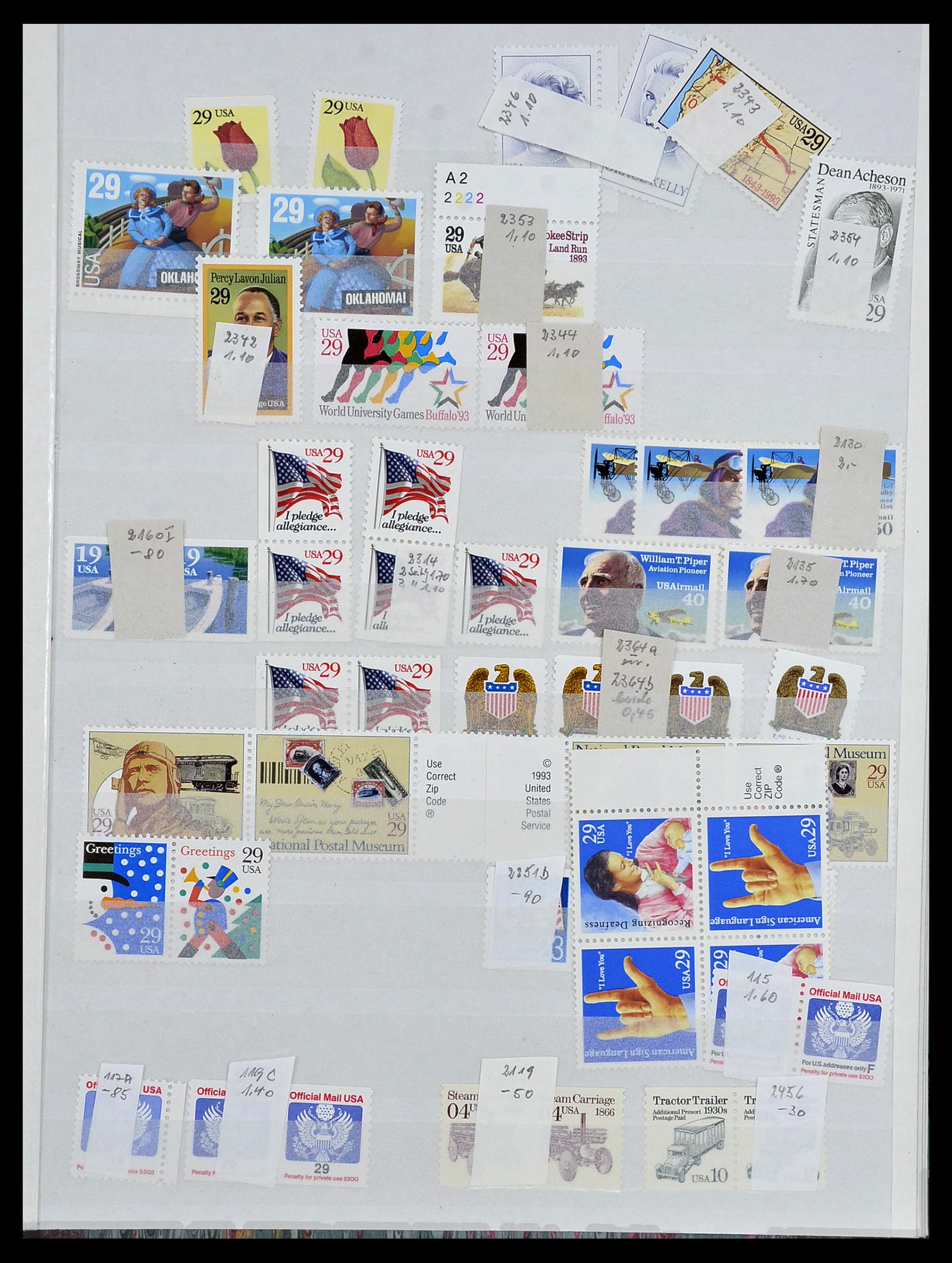 34024 372 - Postzegelverzameling 34024 USA 1857-1995.