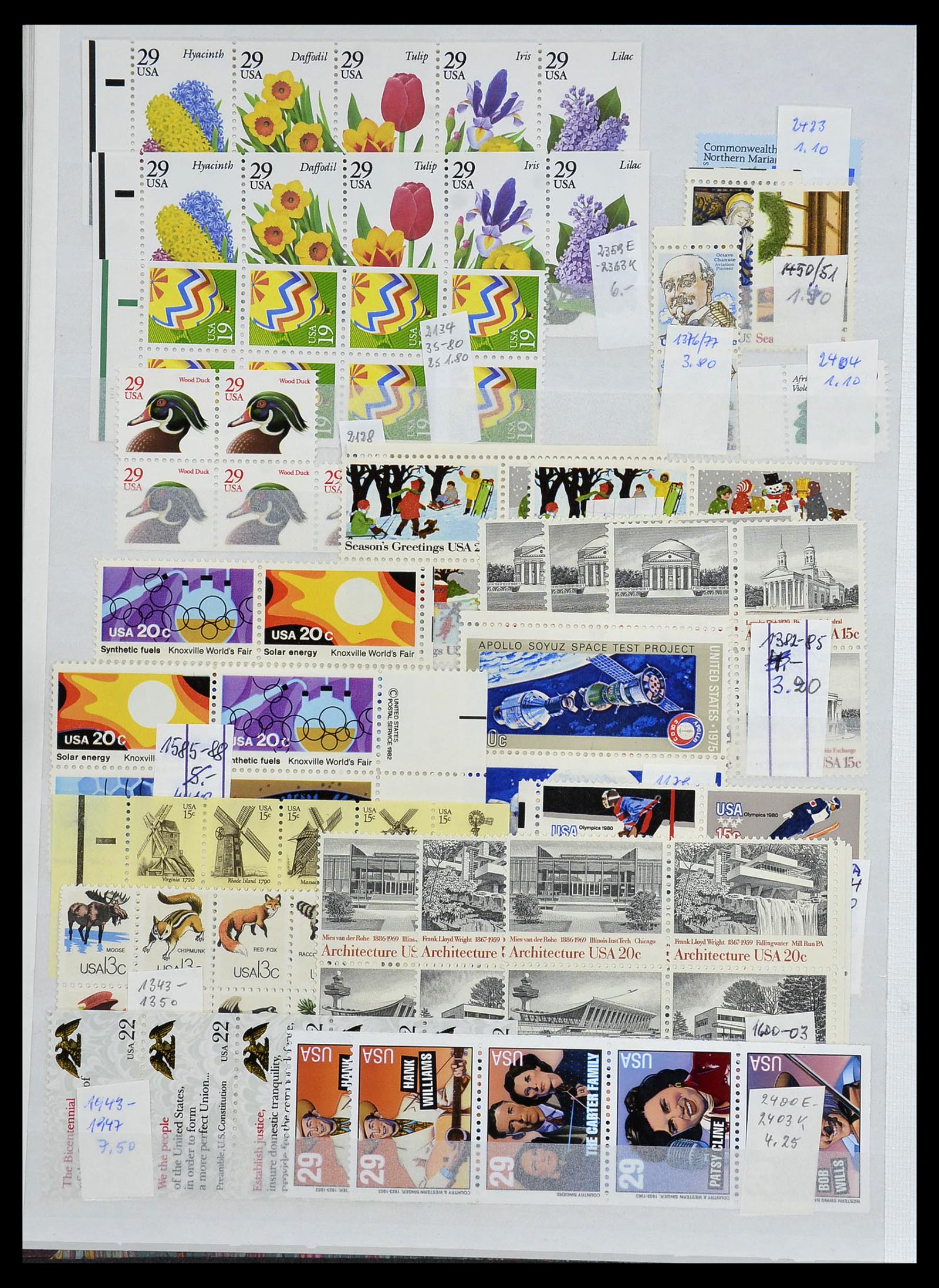 34024 375 - Postzegelverzameling 34024 USA 1857-1995.