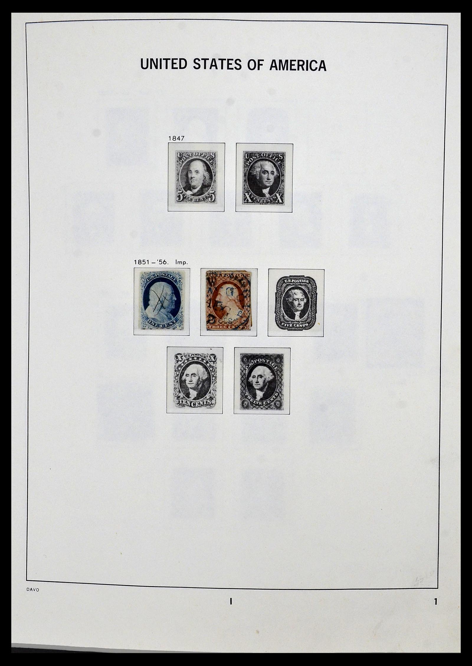 34026 002 - Postzegelverzameling 34026 USA 1851-2001.