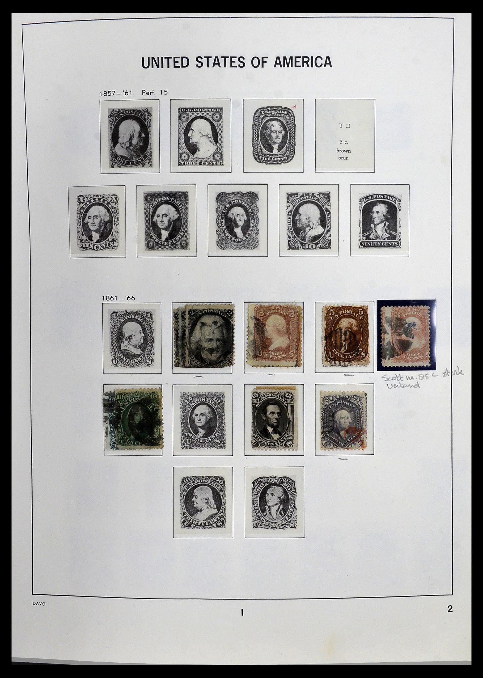 34026 003 - Postzegelverzameling 34026 USA 1851-2001.