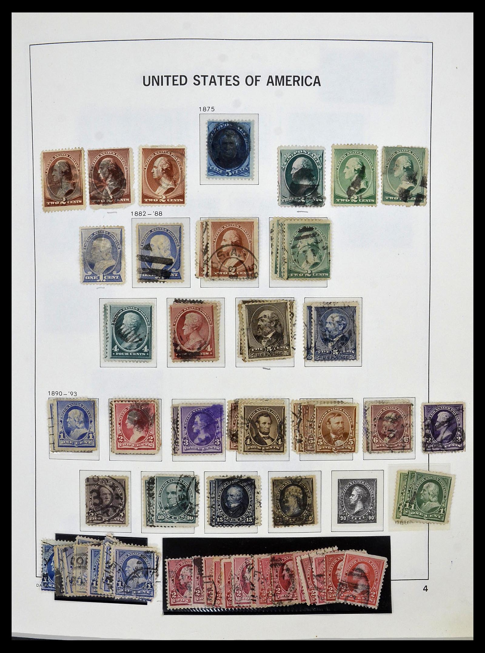 34026 005 - Postzegelverzameling 34026 USA 1851-2001.