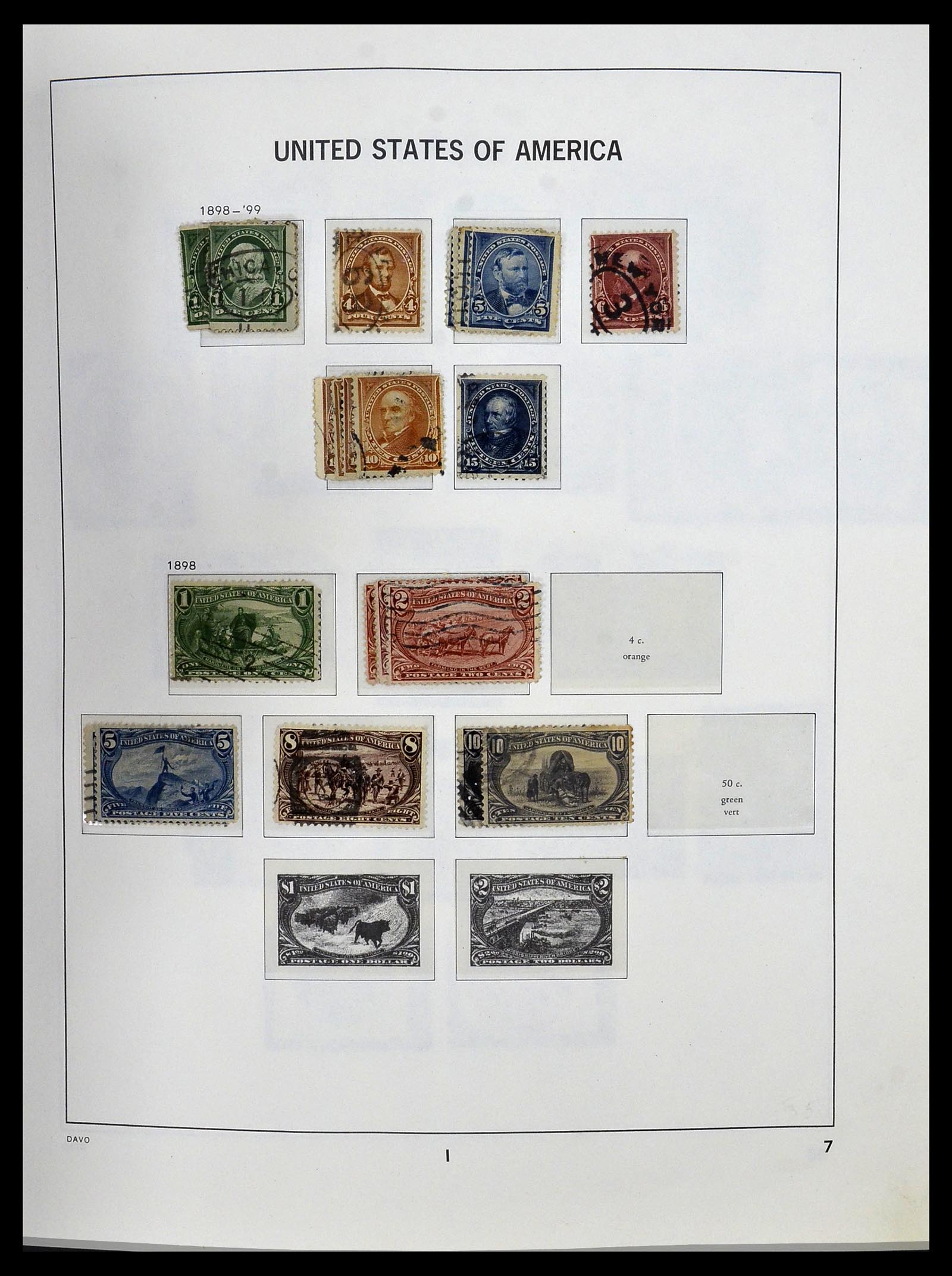 34026 008 - Postzegelverzameling 34026 USA 1851-2001.