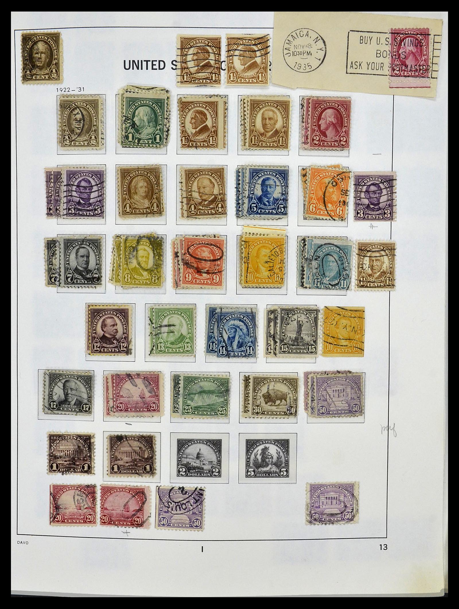 34026 027 - Stamp collection 34026 USA 1851-2001.