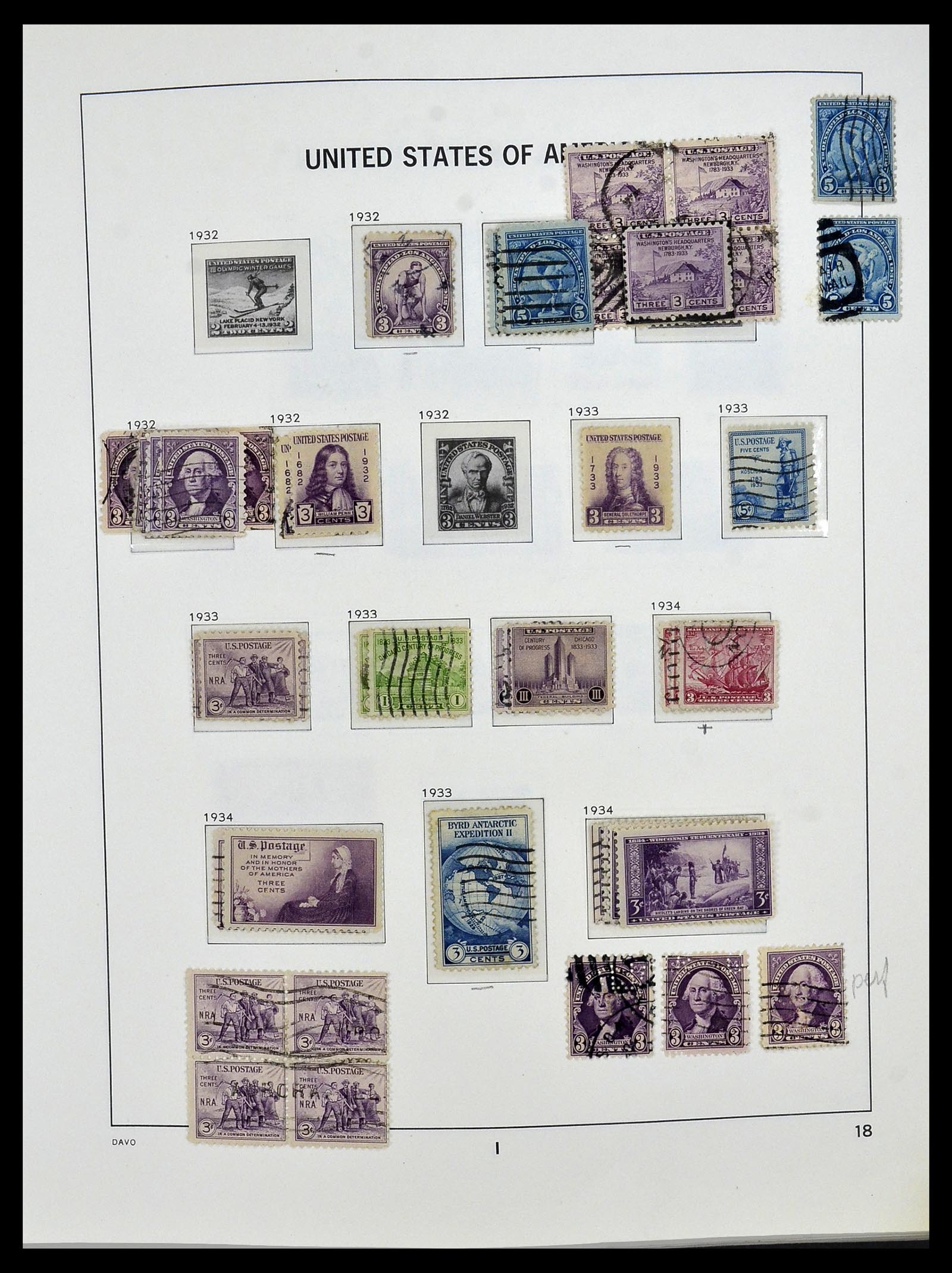 34026 033 - Postzegelverzameling 34026 USA 1851-2001.