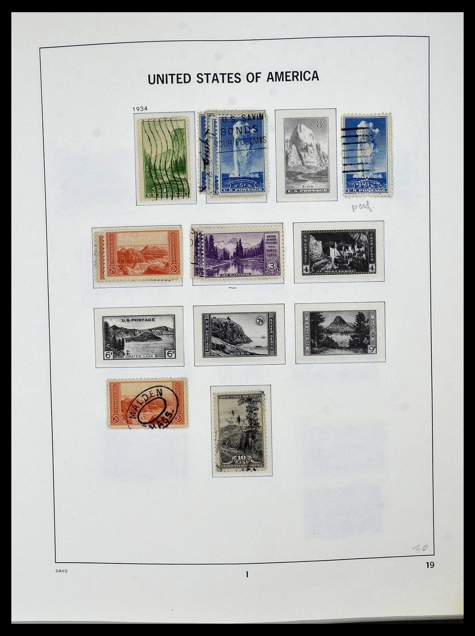 34026 034 - Postzegelverzameling 34026 USA 1851-2001.