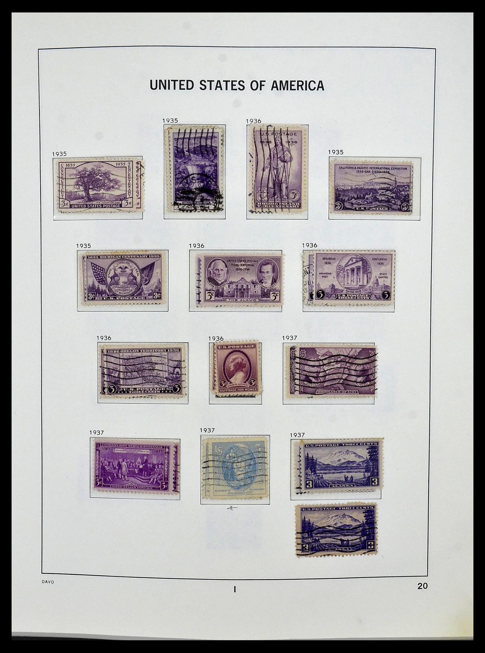 34026 035 - Postzegelverzameling 34026 USA 1851-2001.