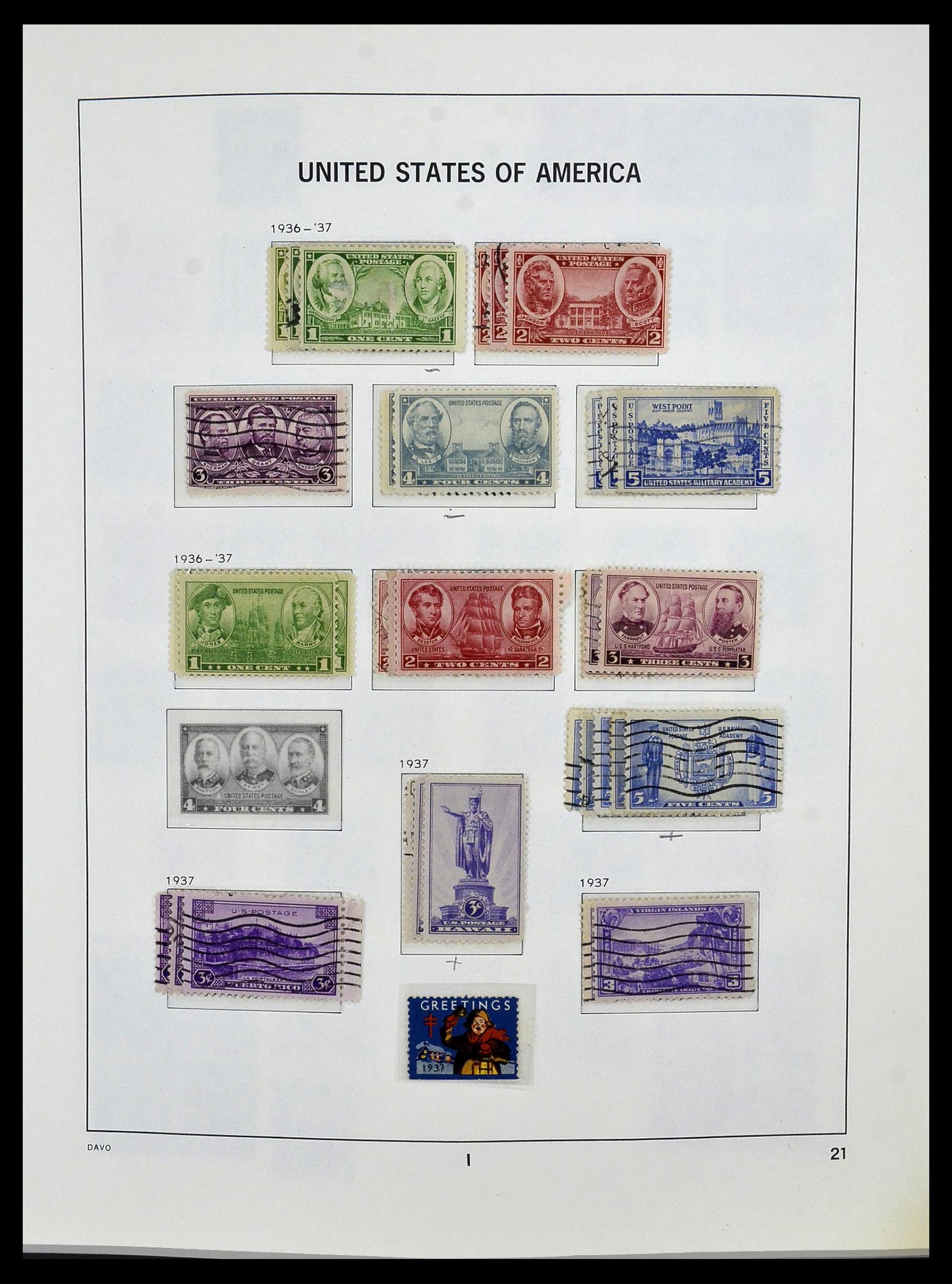 34026 036 - Postzegelverzameling 34026 USA 1851-2001.