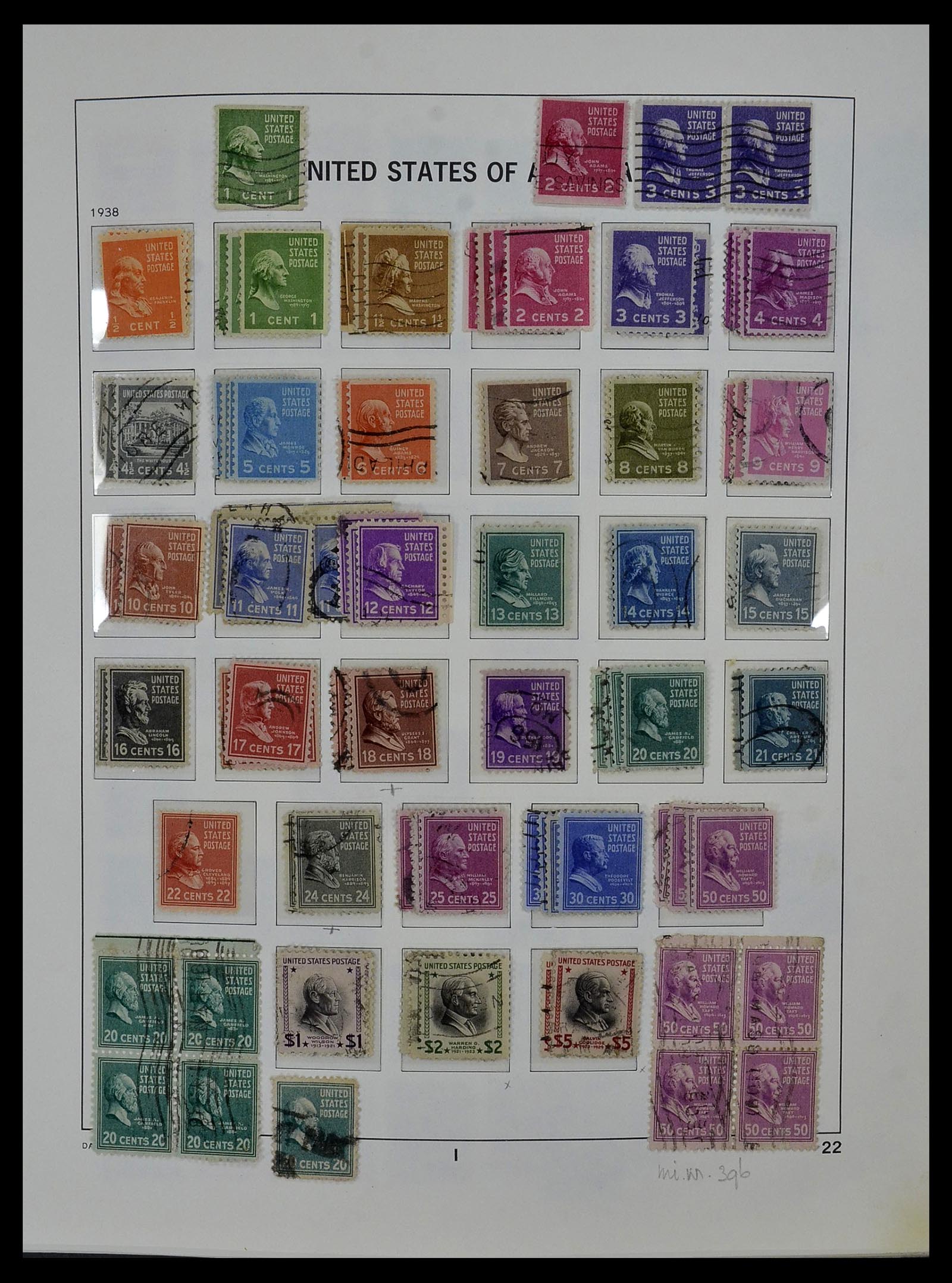 34026 037 - Stamp collection 34026 USA 1851-2001.