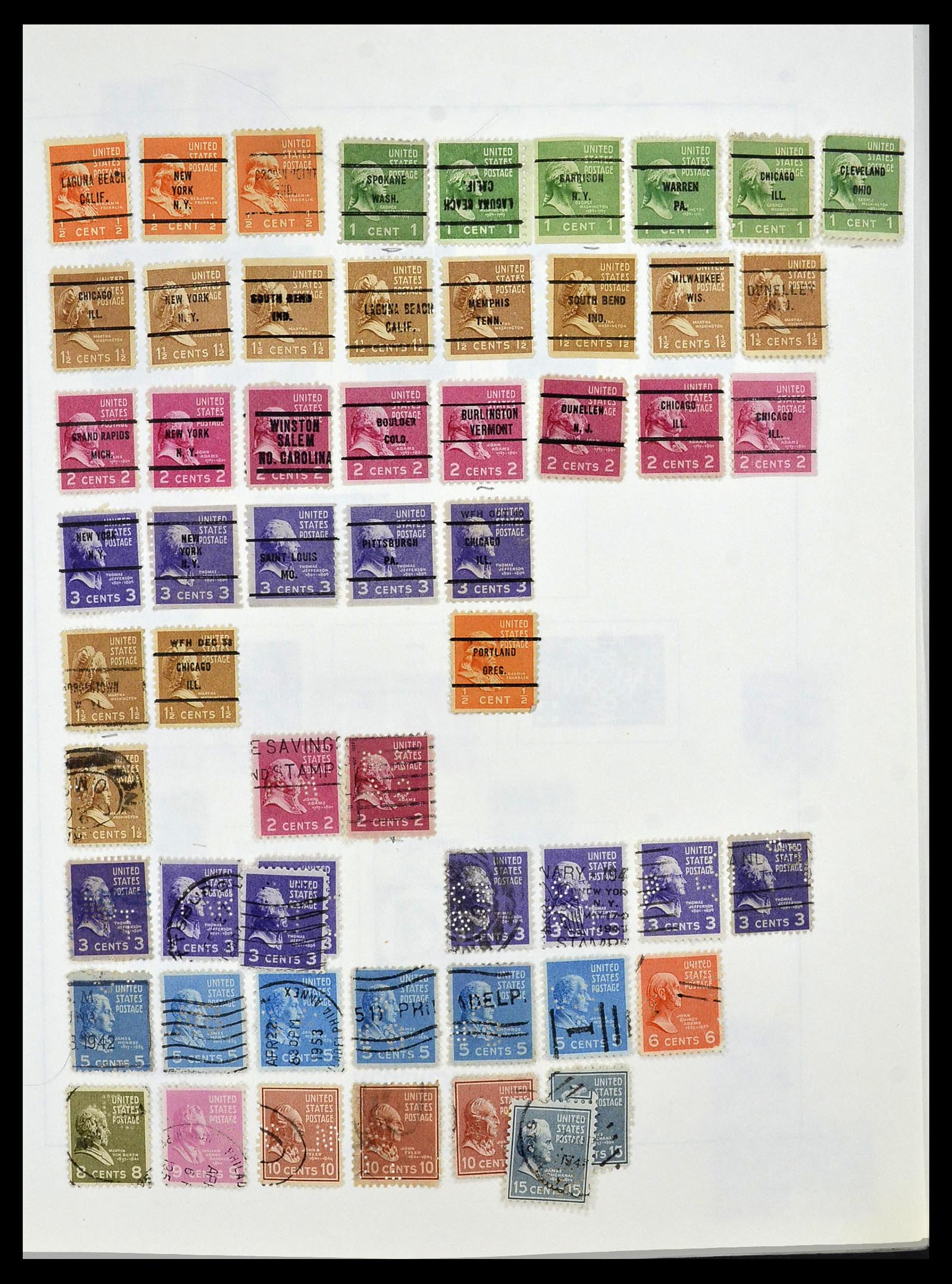 34026 038 - Postzegelverzameling 34026 USA 1851-2001.