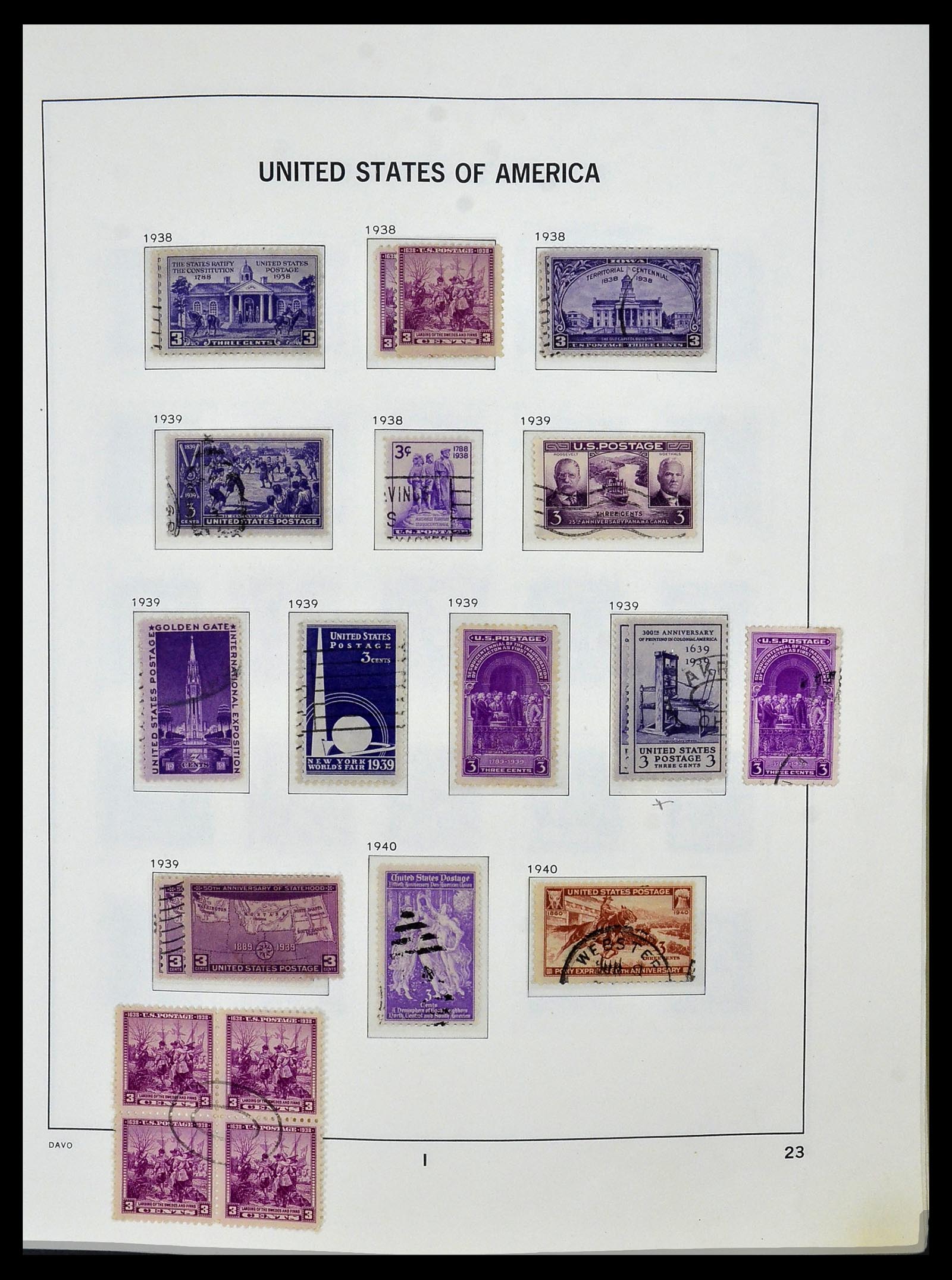 34026 040 - Postzegelverzameling 34026 USA 1851-2001.