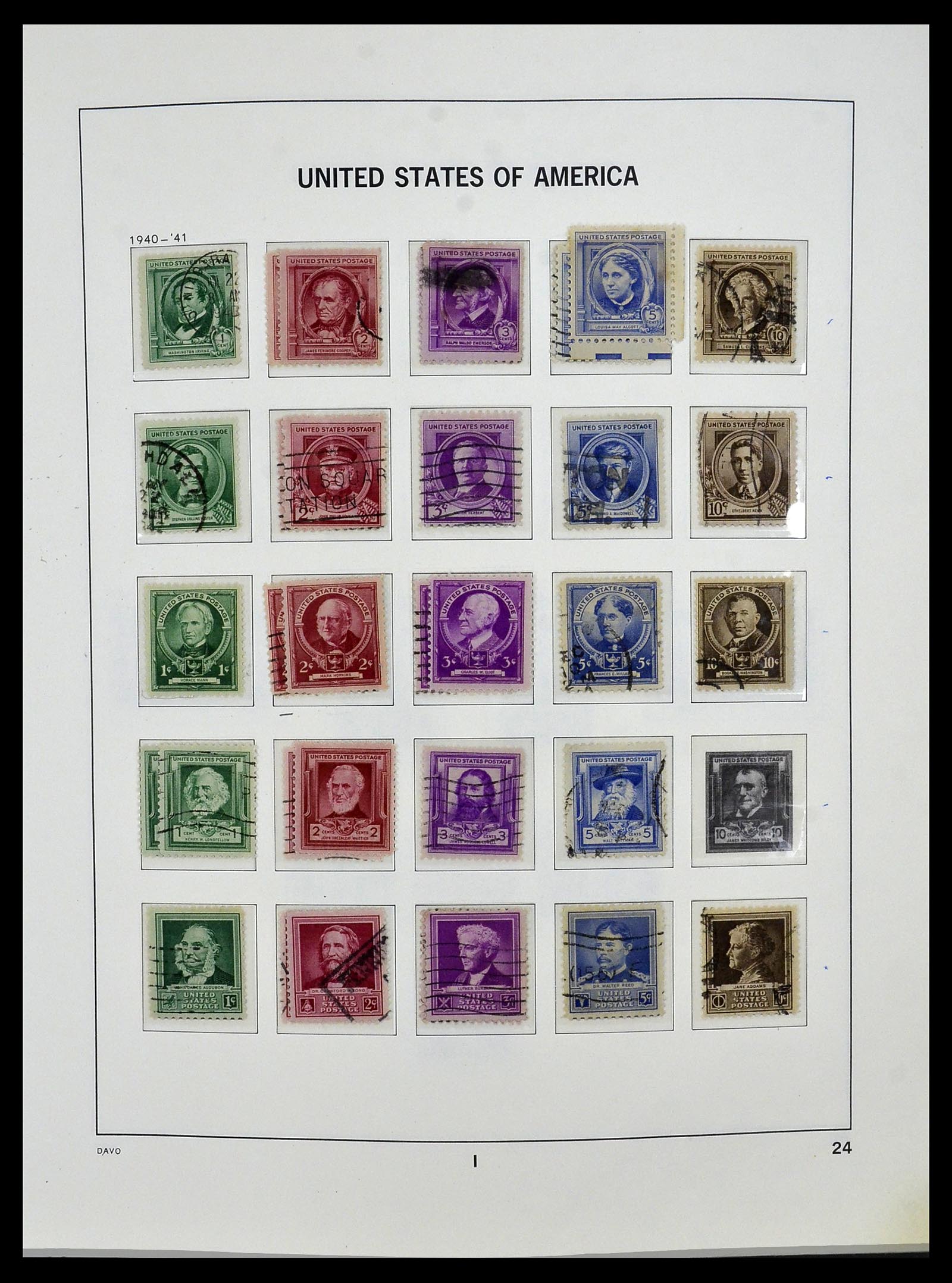 34026 041 - Postzegelverzameling 34026 USA 1851-2001.