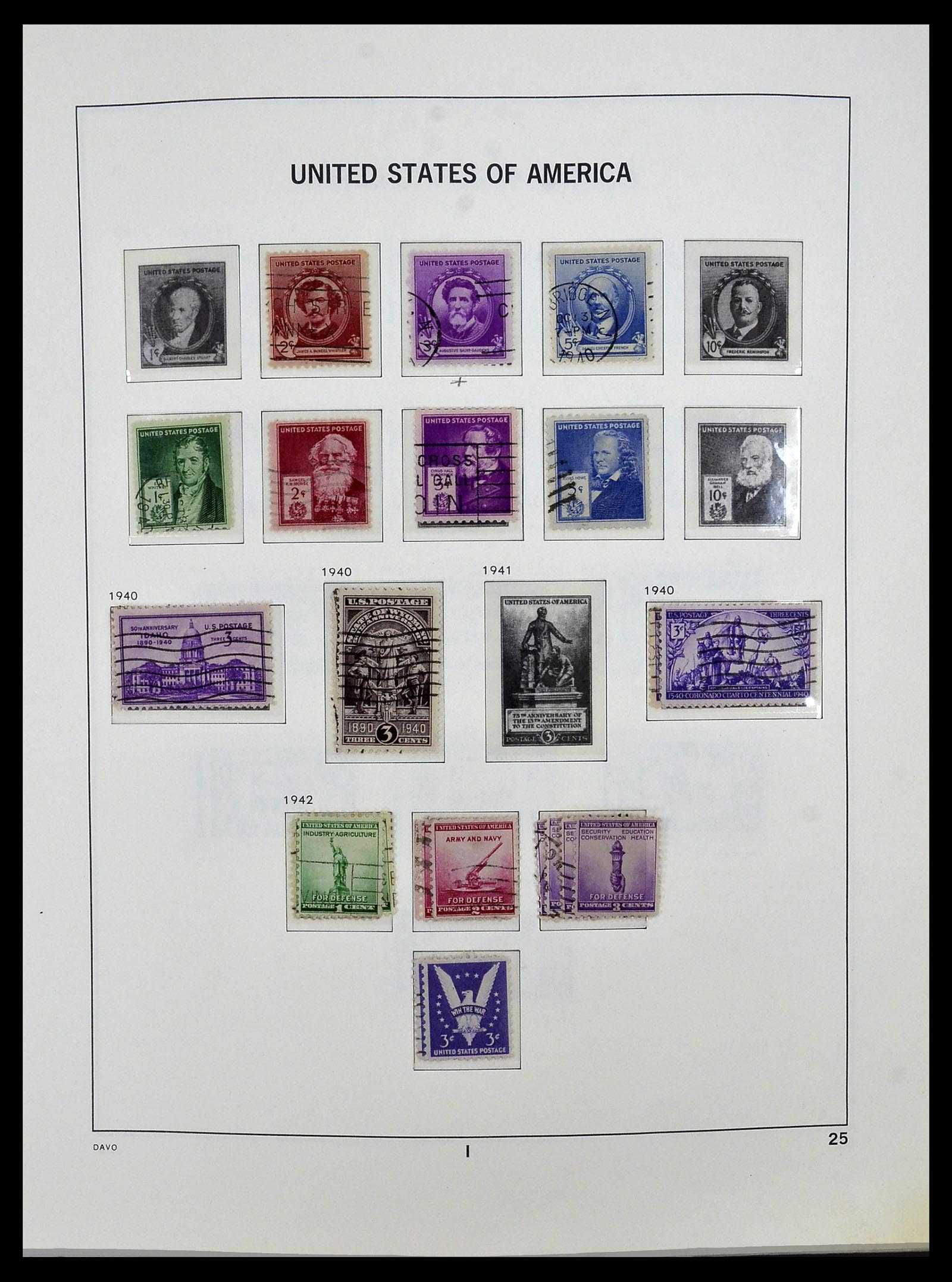 34026 042 - Postzegelverzameling 34026 USA 1851-2001.