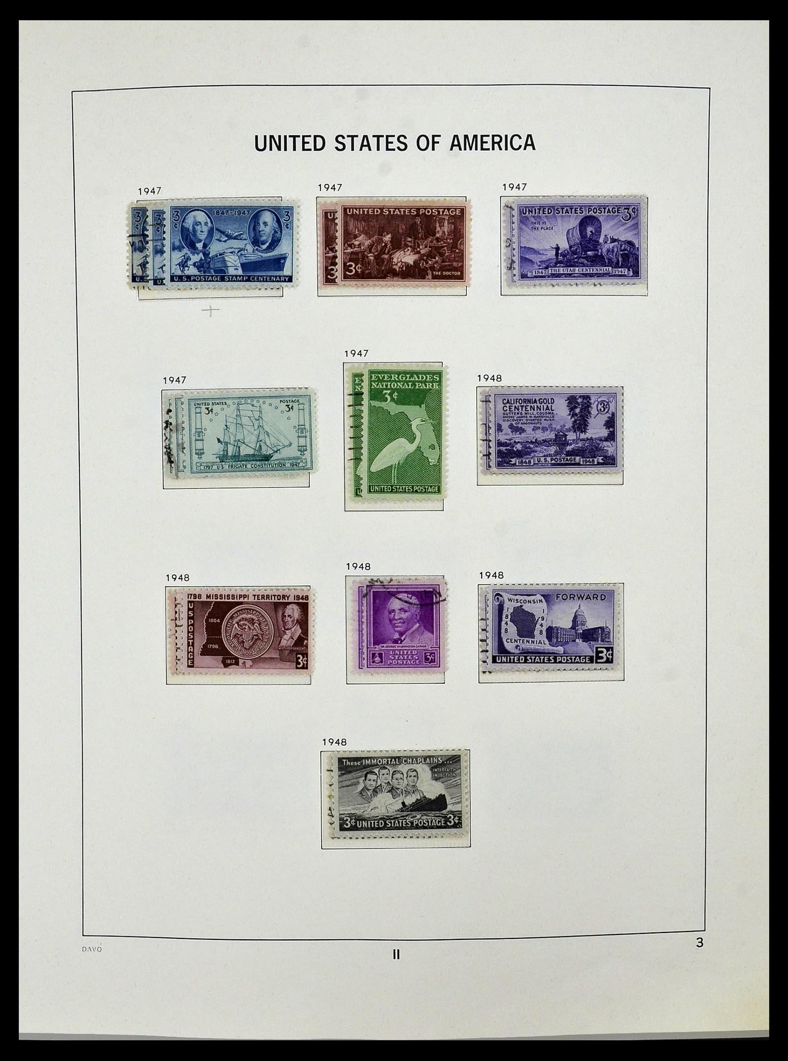 34026 047 - Postzegelverzameling 34026 USA 1851-2001.
