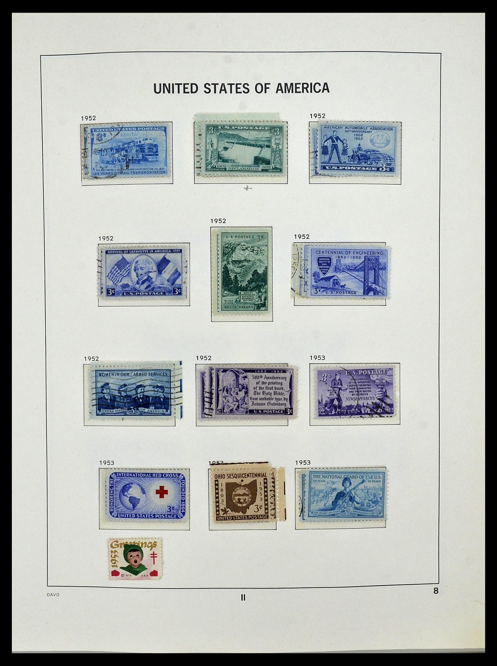 34026 052 - Postzegelverzameling 34026 USA 1851-2001.