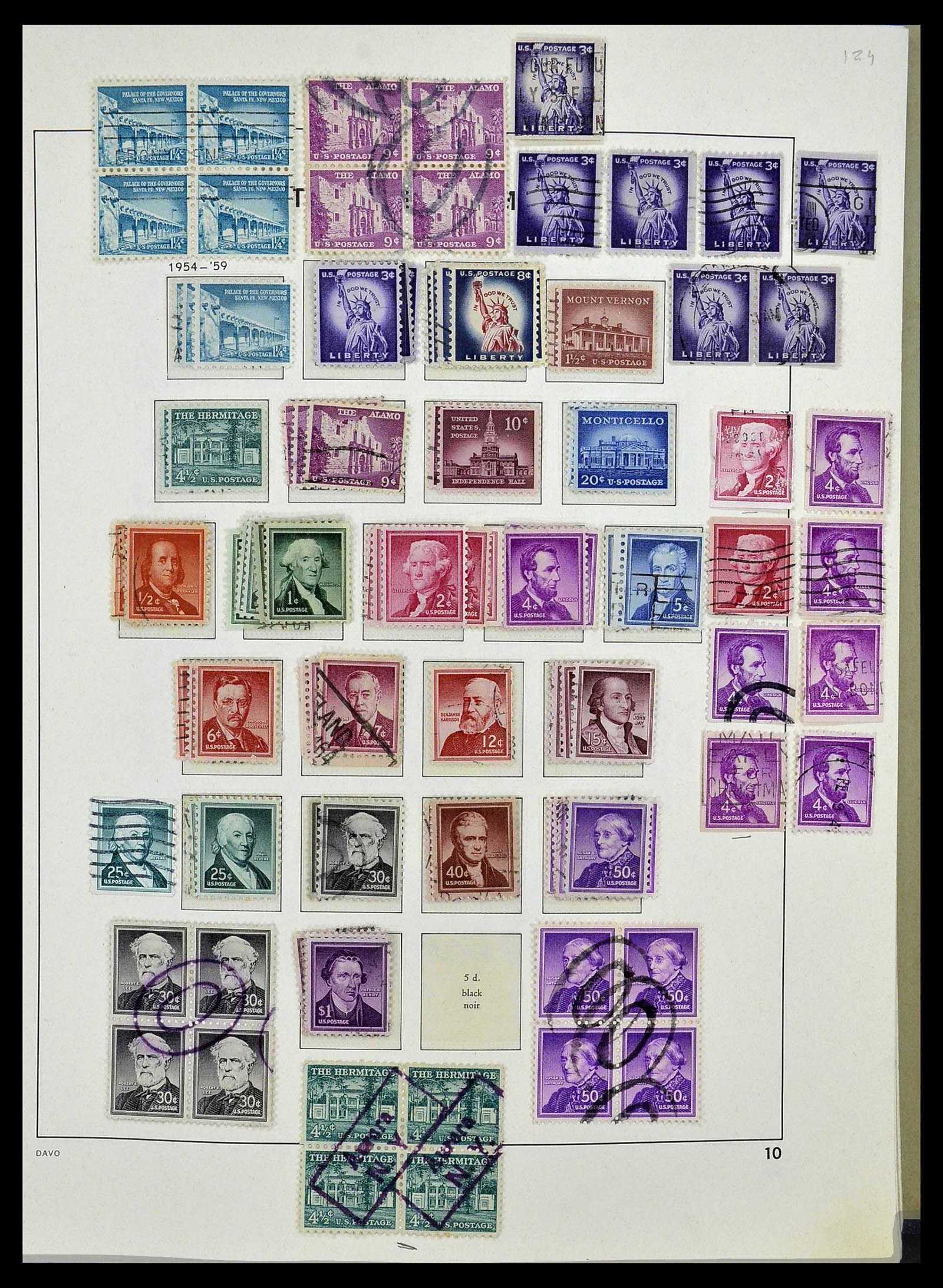 34026 054 - Postzegelverzameling 34026 USA 1851-2001.