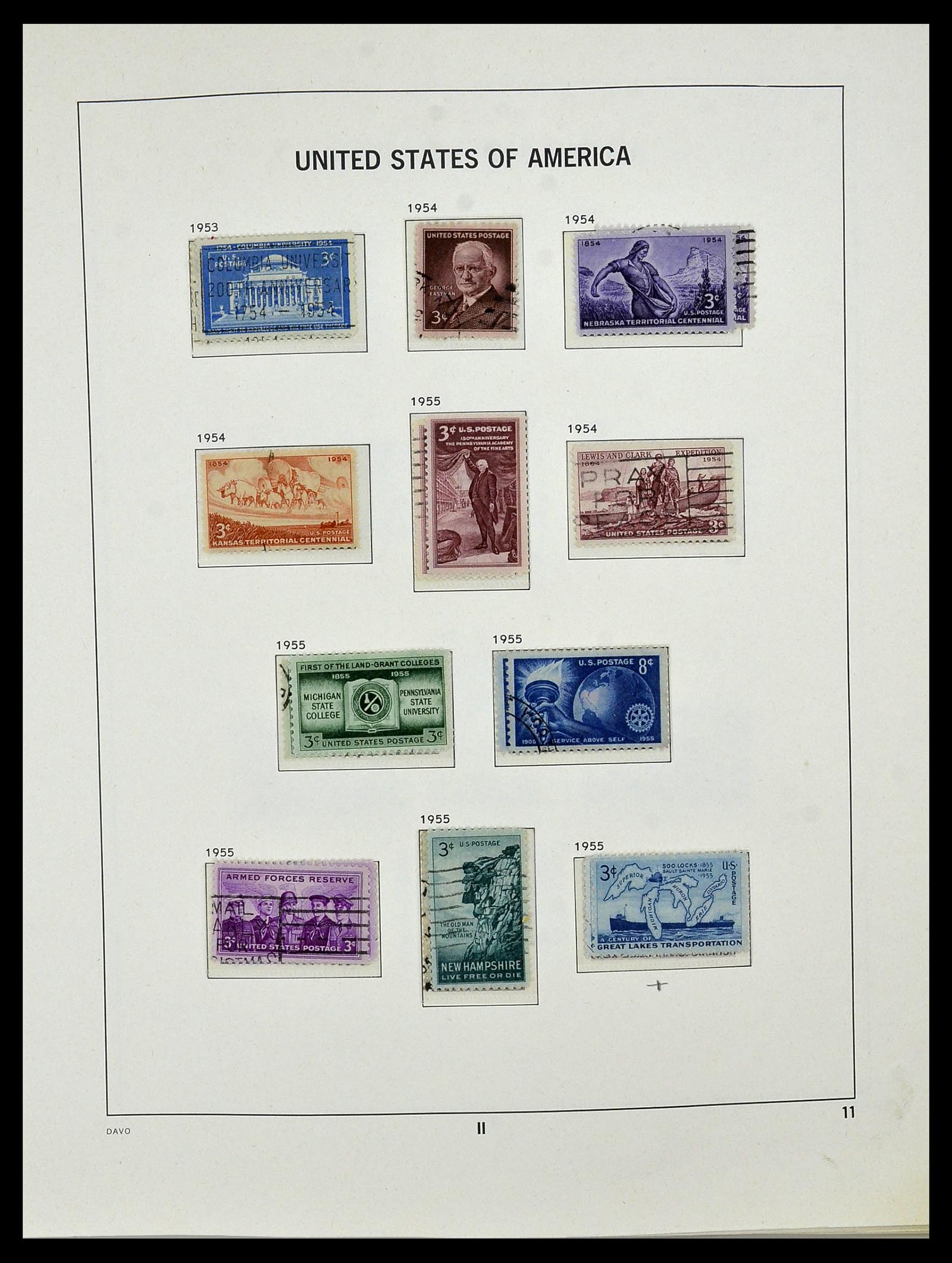 34026 057 - Postzegelverzameling 34026 USA 1851-2001.