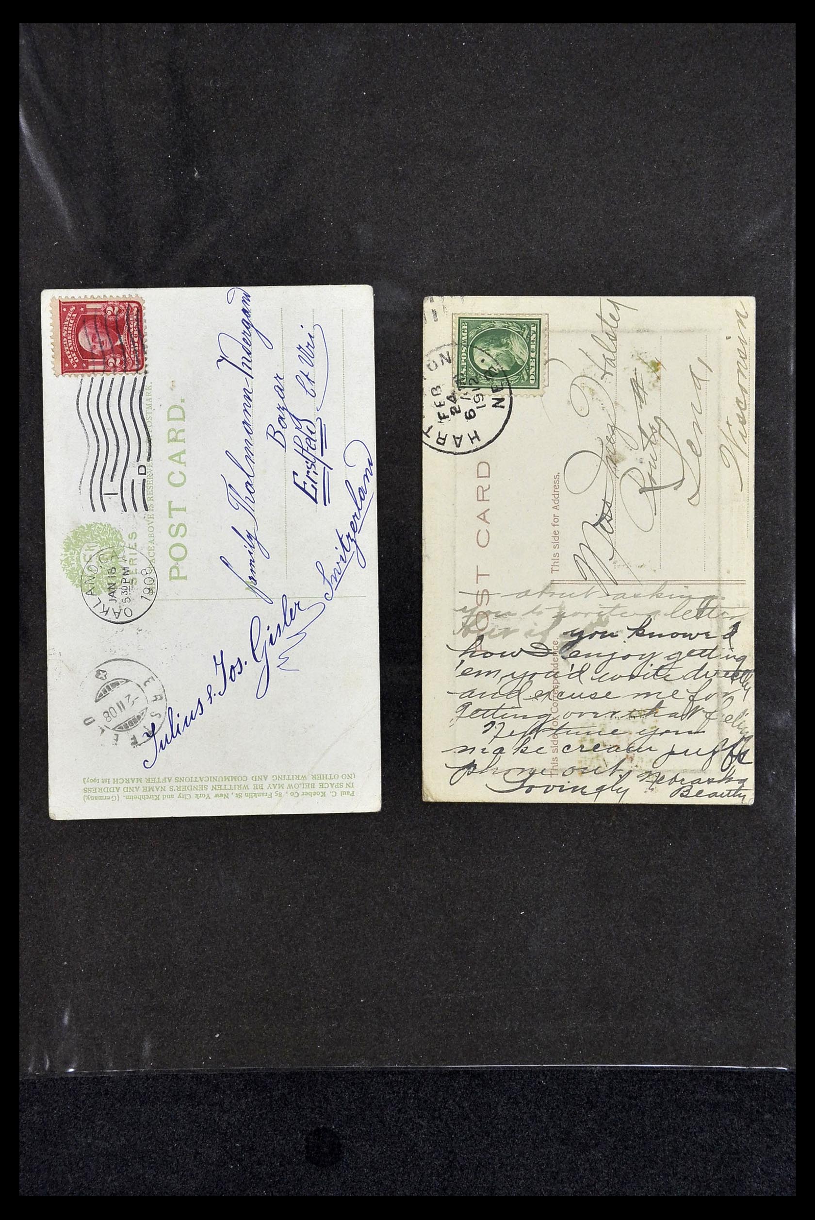 34027 040 - Postzegelverzameling 34027 USA back of the book 1880-1960.