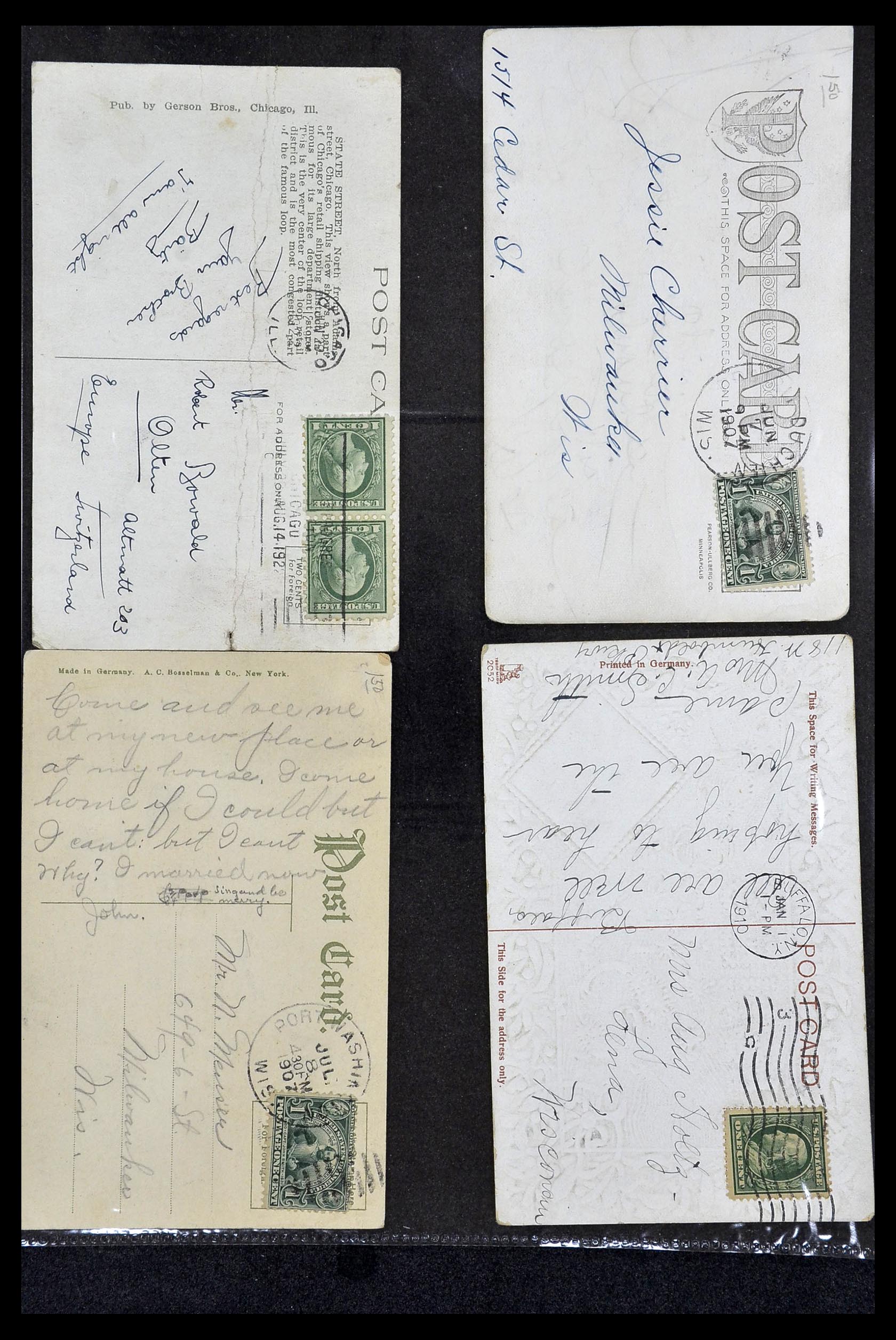 34027 046 - Postzegelverzameling 34027 USA back of the book 1880-1960.