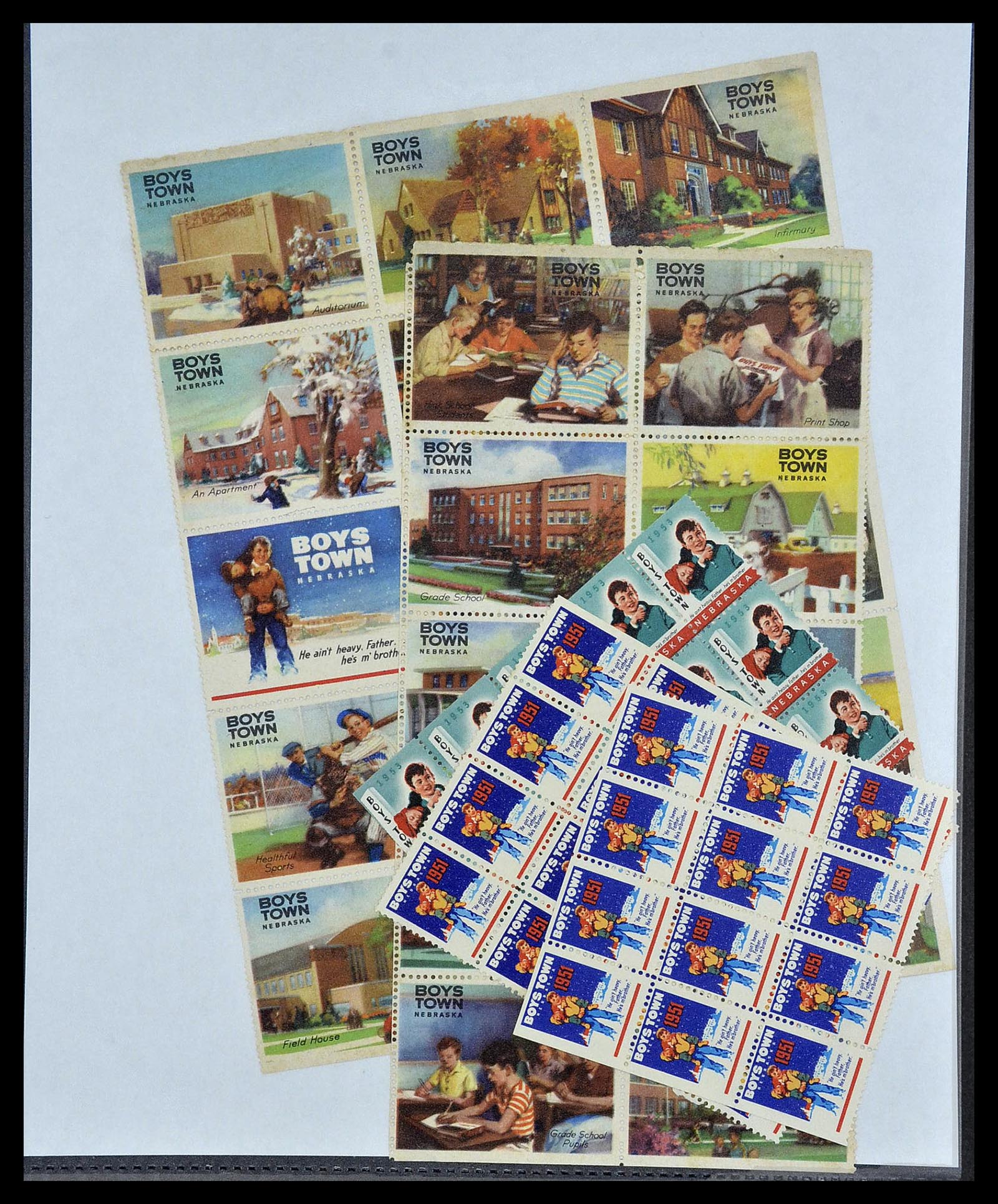 34027 103 - Postzegelverzameling 34027 USA back of the book 1880-1960.