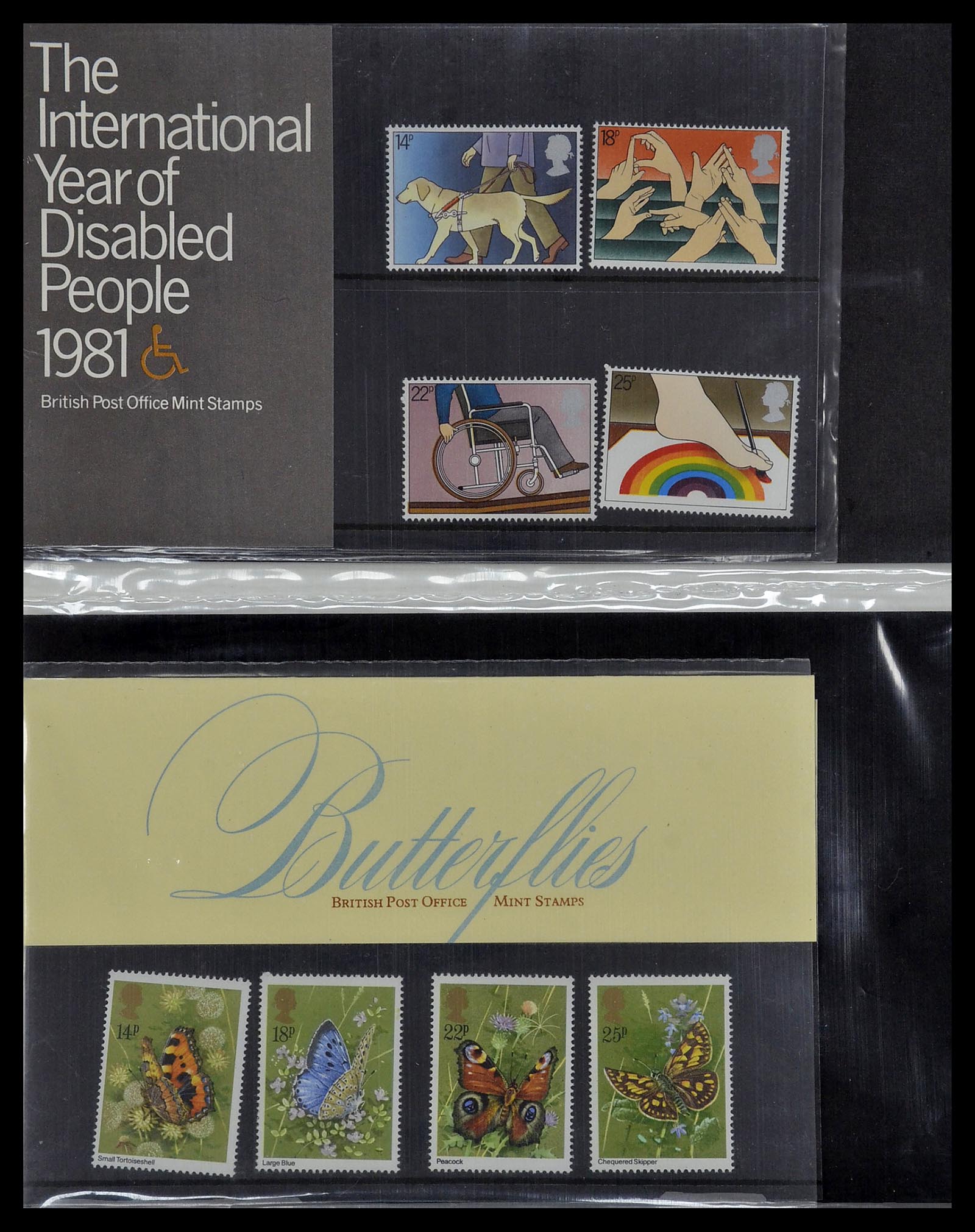 34029 010 - Stamp collection 34029 Great Britain presentation packs 1978-2004.