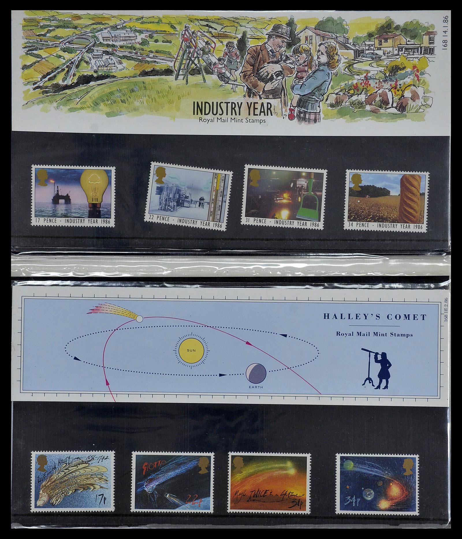 34029 029 - Stamp collection 34029 Great Britain presentation packs 1978-2004.