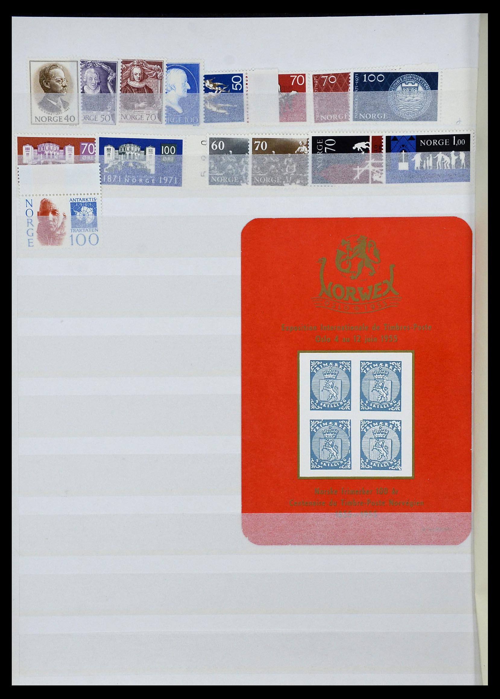 34031 026 - Postzegelverzameling 34031 Noorwegen 1856-1948.